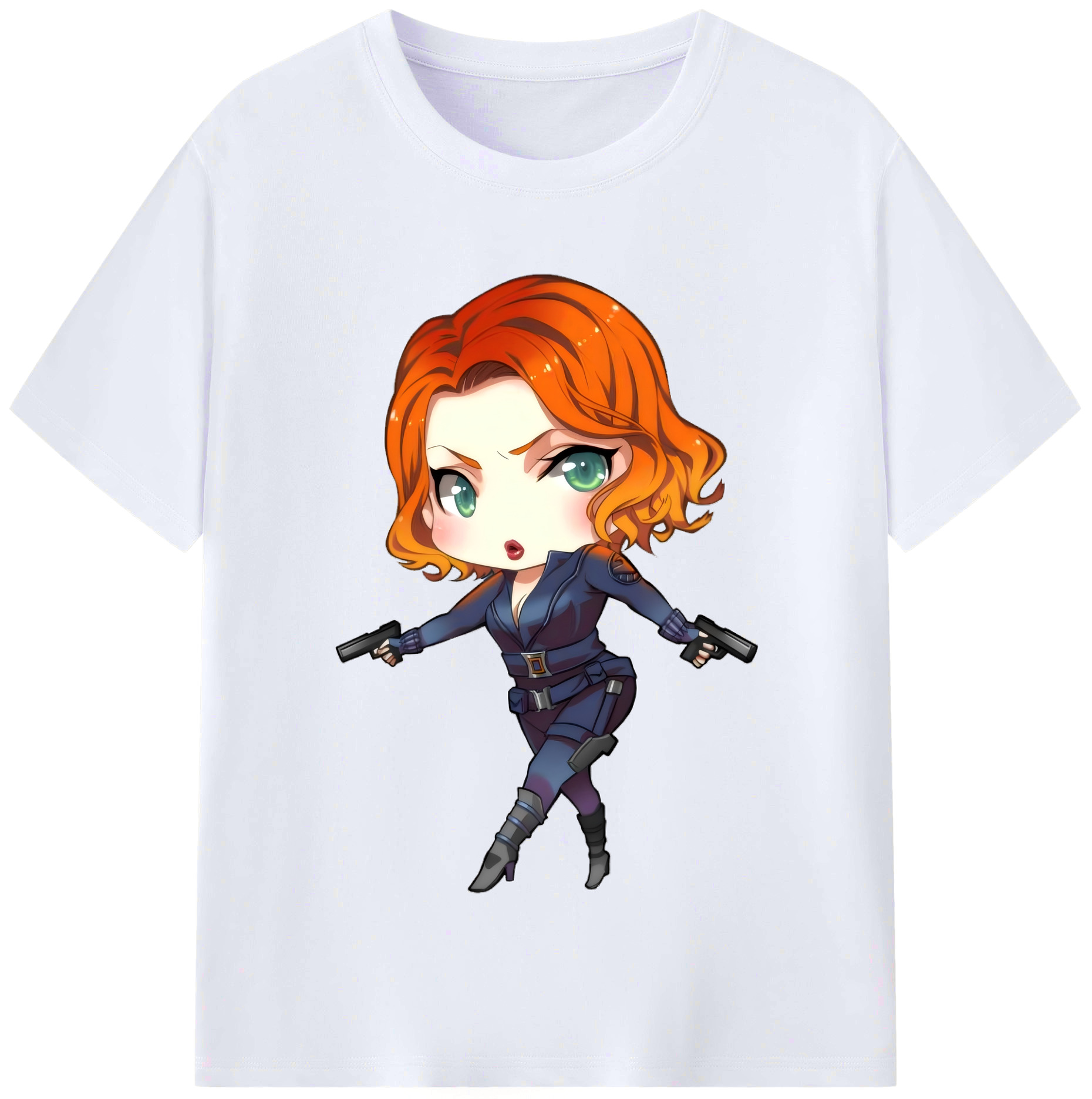 （画像用） アベンジャーズ The Avengers レディースカジュアルプリントTシャツ（綿100％）