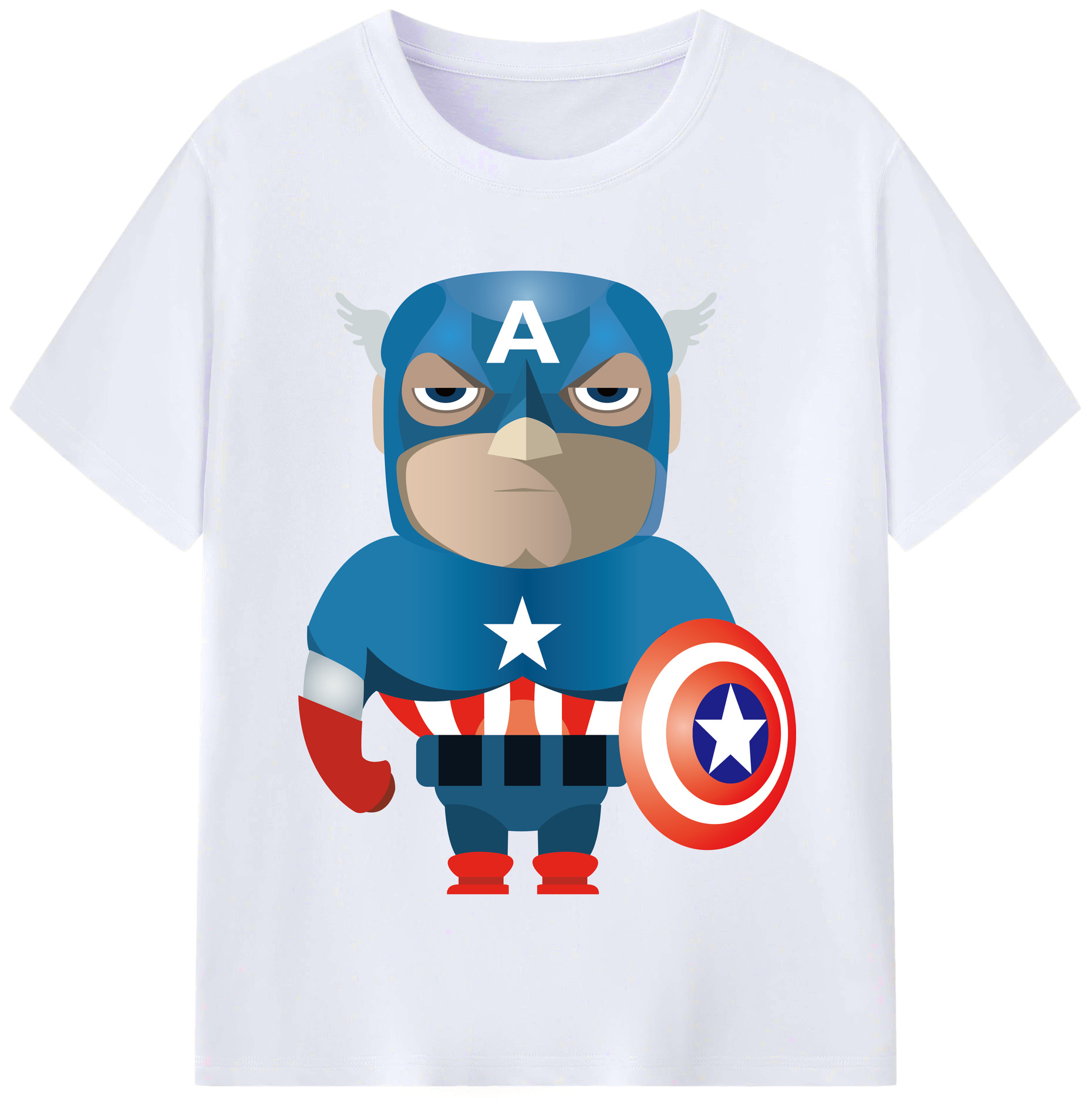（画像用） アベンジャーズ The Avengers レディースカジュアルプリントTシャツ（綿100％）