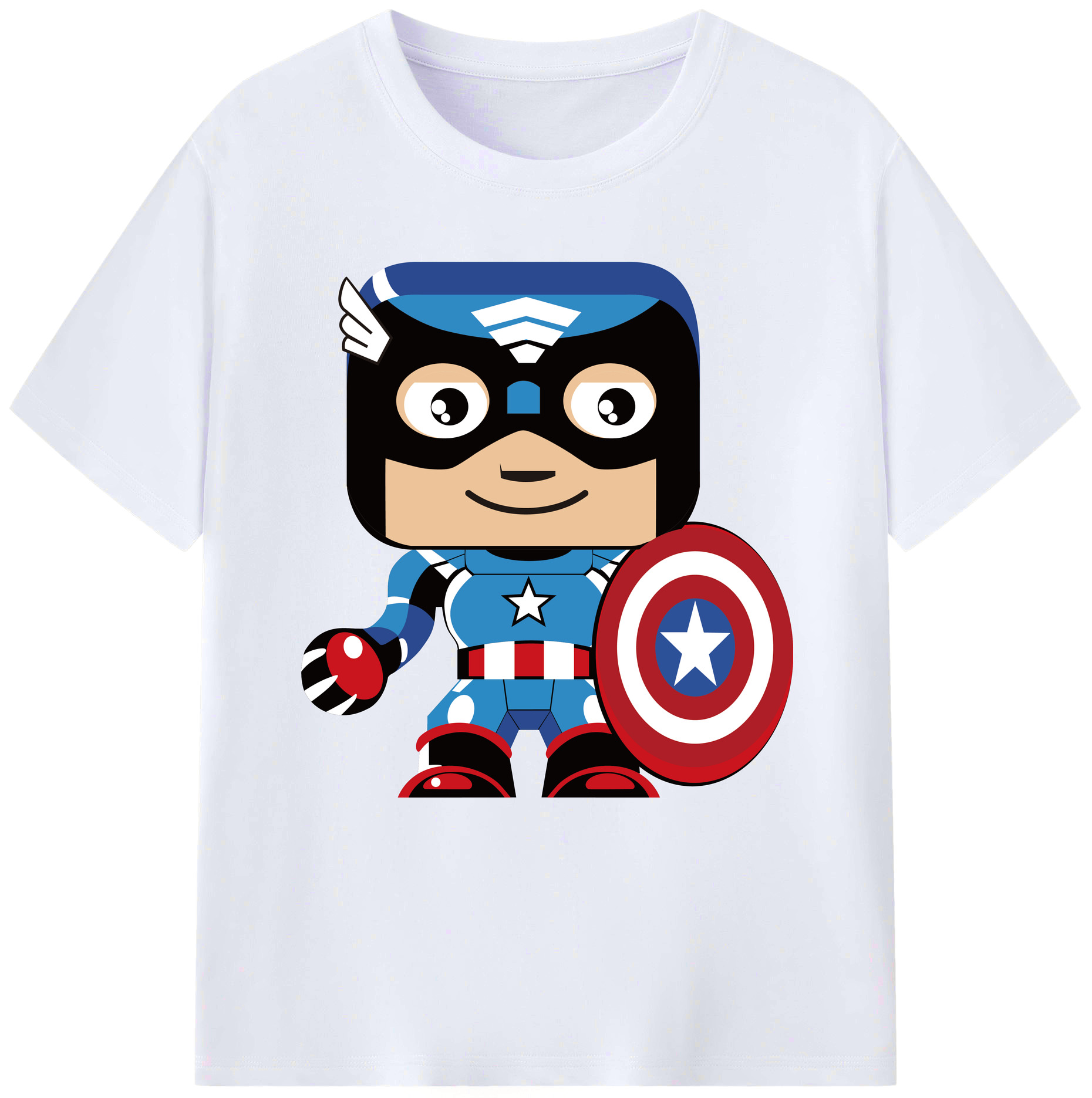 （画像用） アベンジャーズ The Avengers レディースカジュアルプリントTシャツ（綿100％）