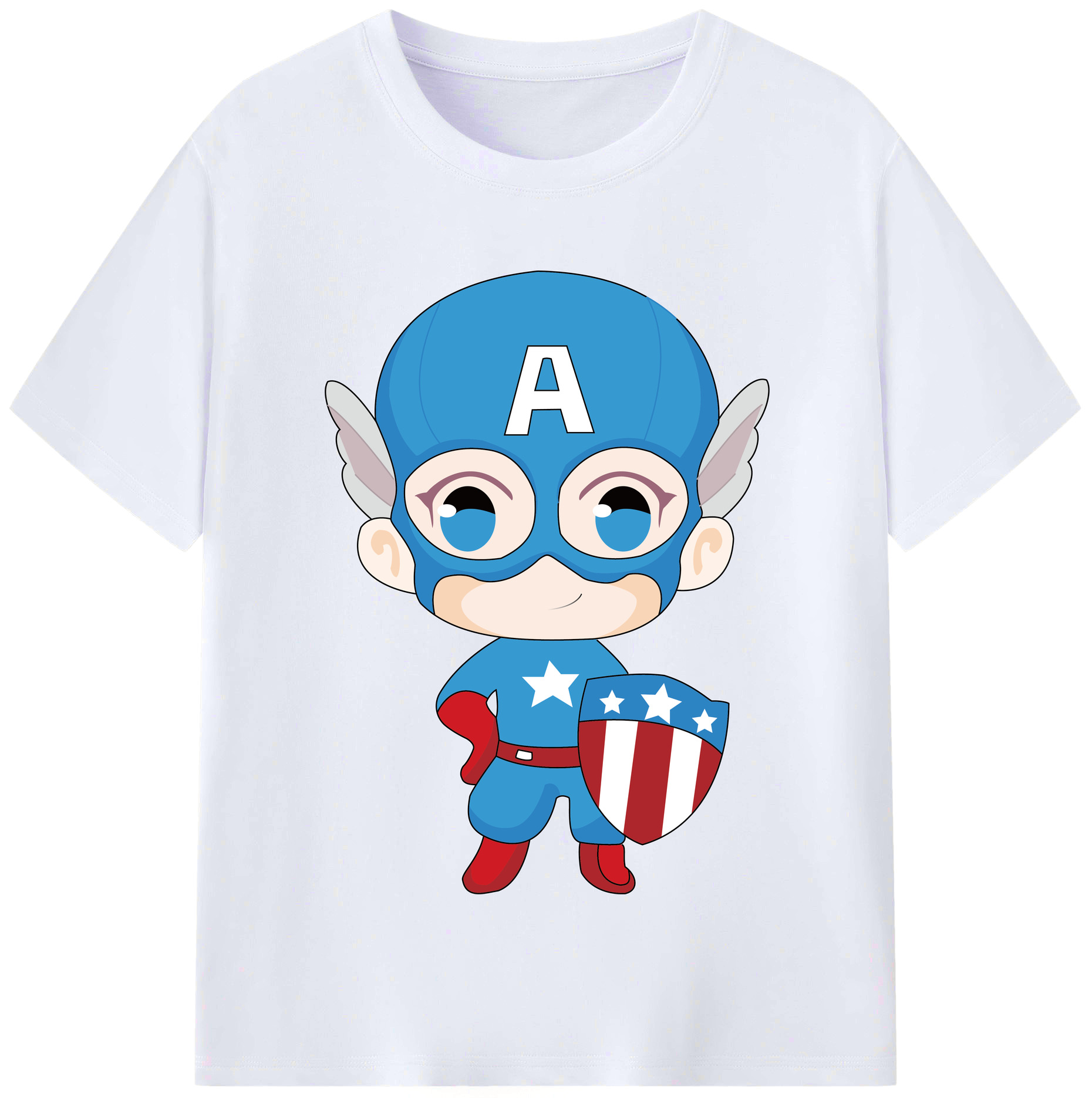 （画像用） アベンジャーズ The Avengers レディースカジュアルプリントTシャツ（綿100％）
