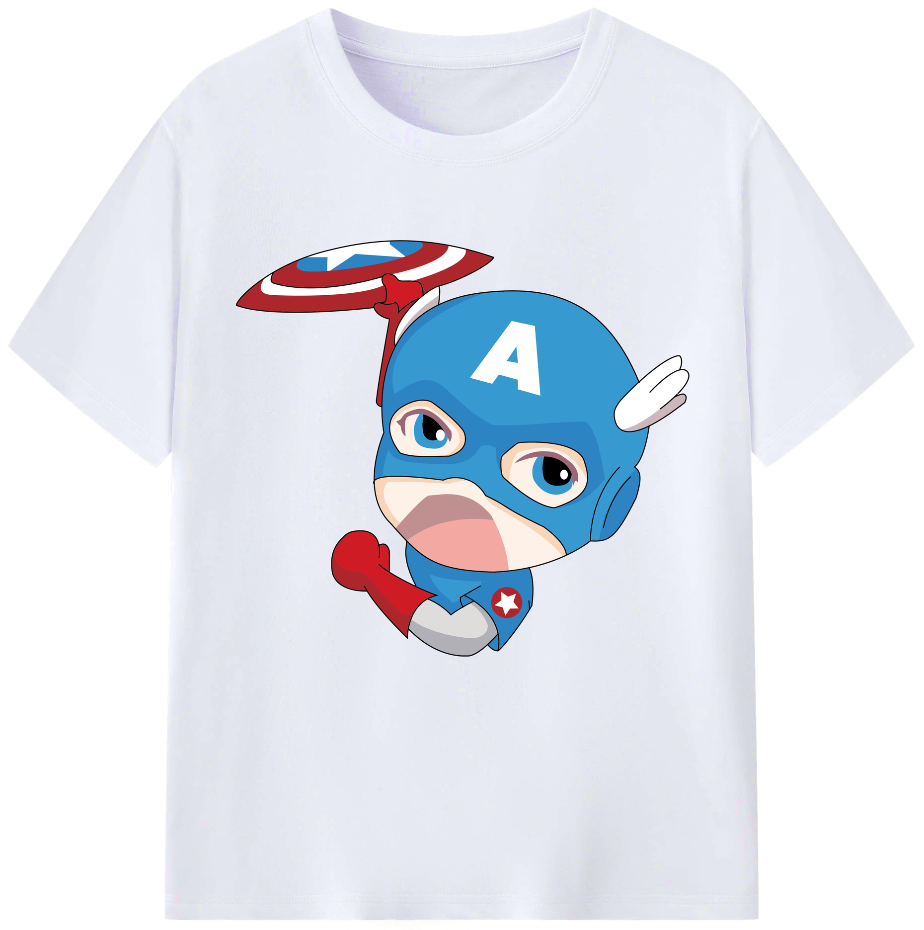 （画像用） アベンジャーズ The Avengers レディースカジュアルプリントTシャツ（綿100％）