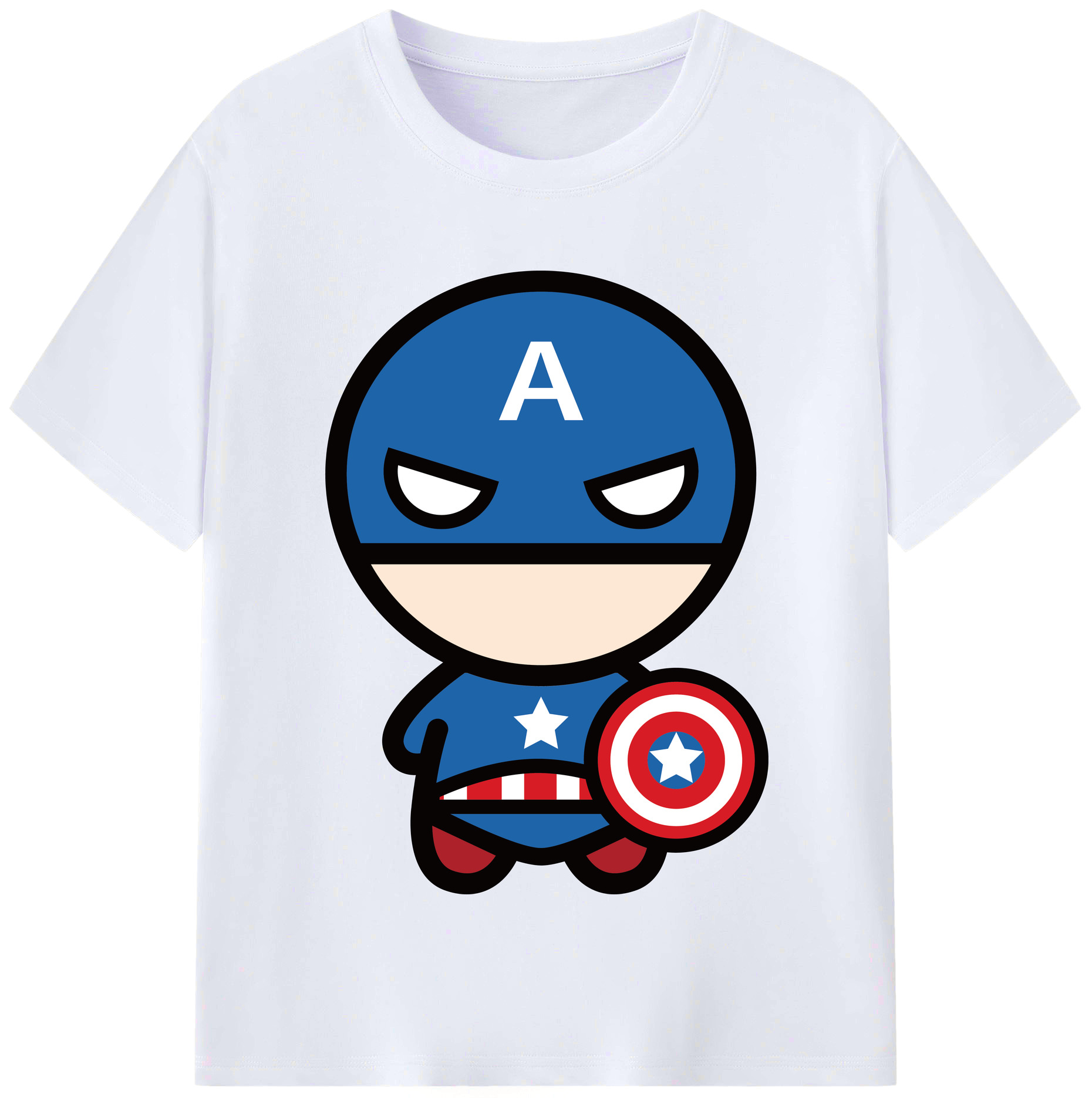（画像用） アベンジャーズ The Avengers レディースカジュアルプリントTシャツ（綿100％）