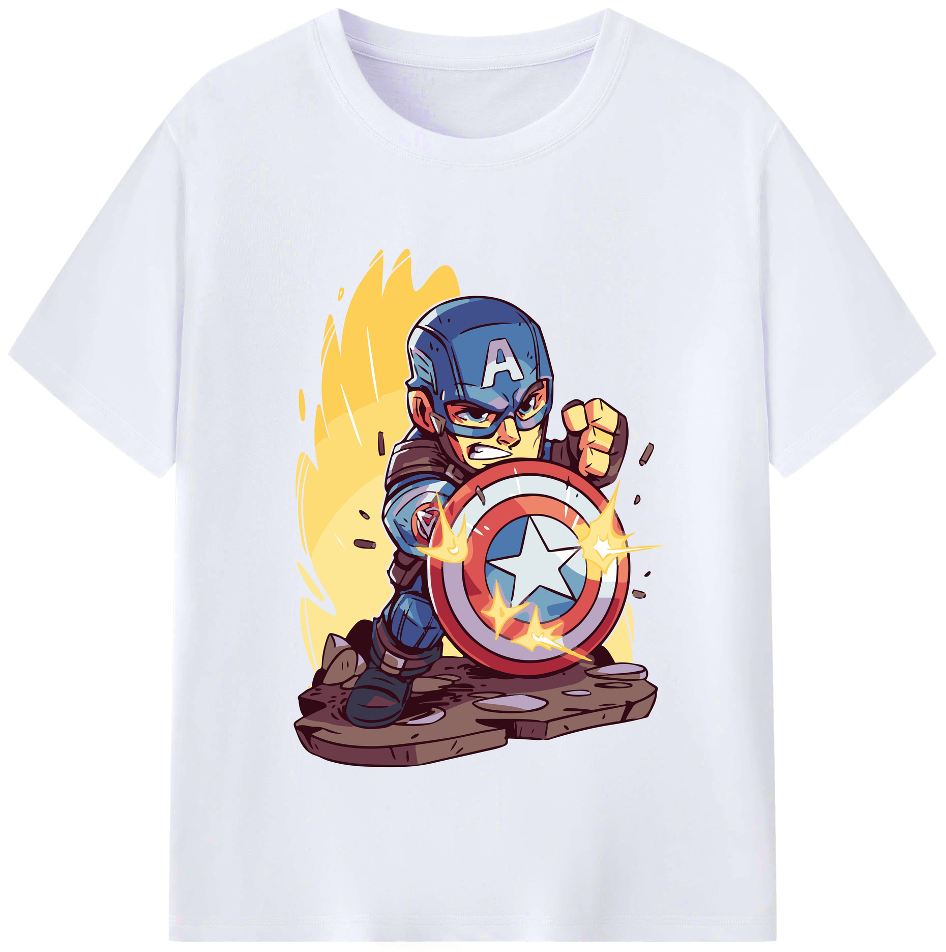 （画像用） アベンジャーズ The Avengers レディースカジュアルプリントTシャツ（綿100％）