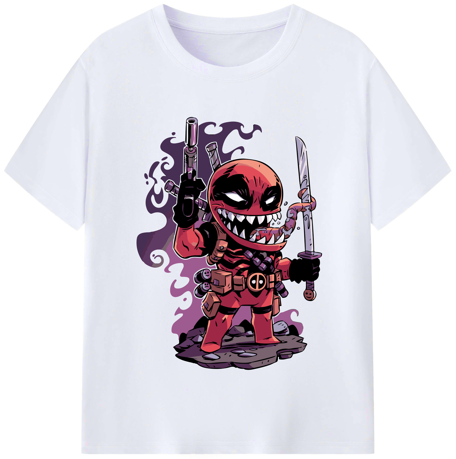 （画像用） アベンジャーズ The Avengers レディースカジュアルプリントTシャツ（綿100％）