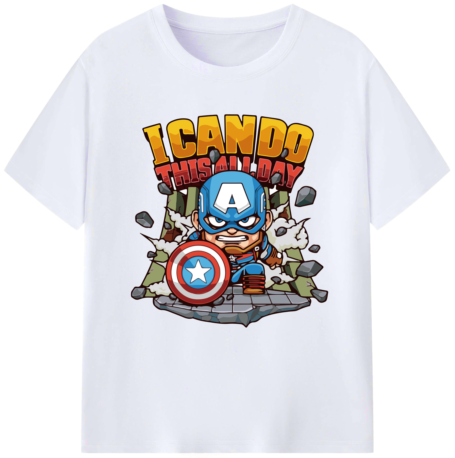 （画像用） アベンジャーズ The Avengers レディースカジュアルプリントTシャツ（綿100％）