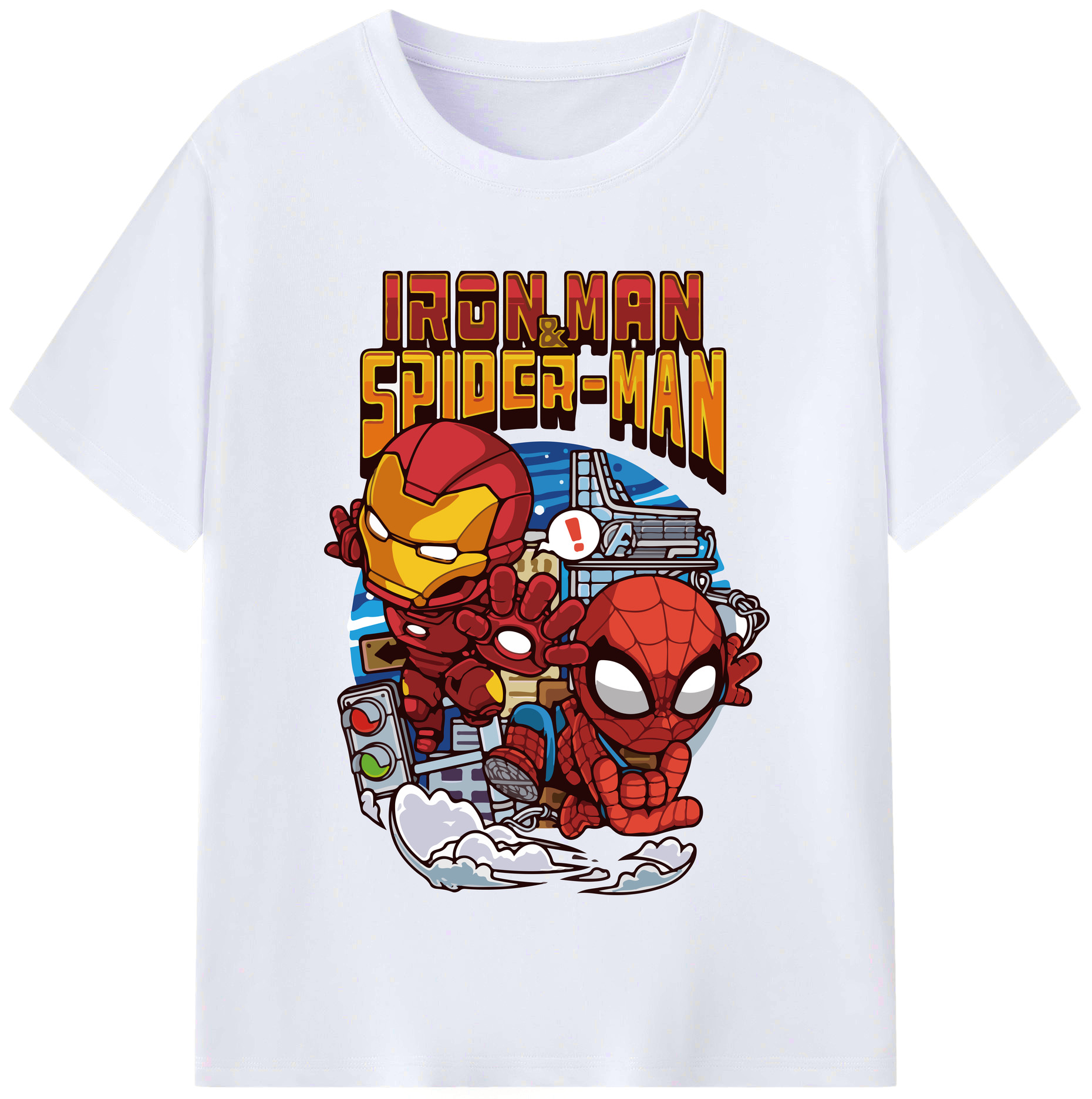 （画像用） アベンジャーズ The Avengers レディースカジュアルプリントTシャツ（綿100％）