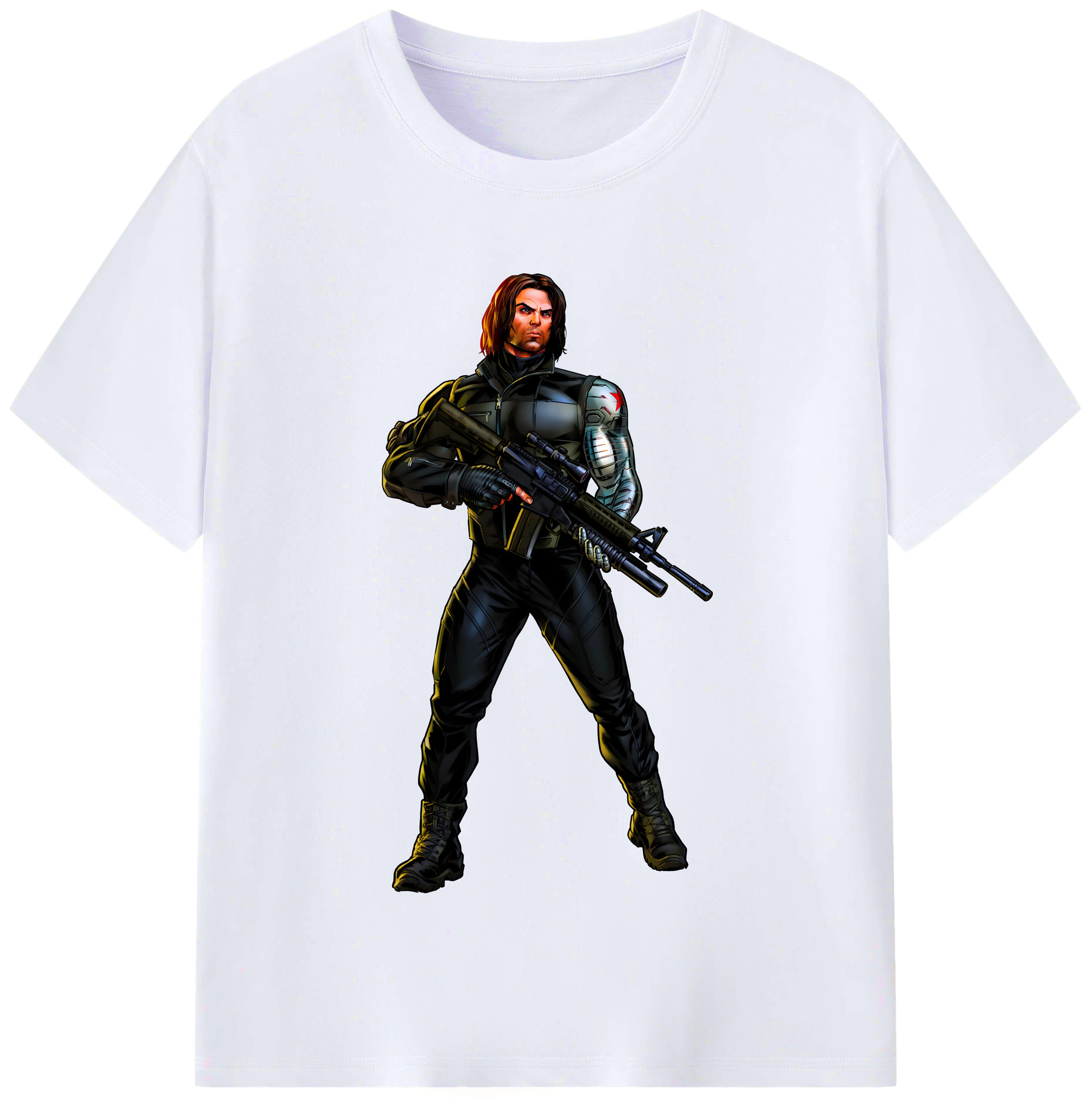 （画像用） アベンジャーズ The Avengers レディースカジュアルプリントTシャツ（綿100％）