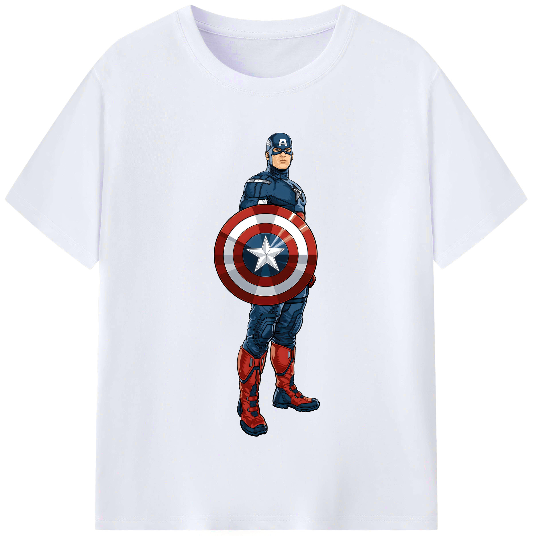 （画像用） アベンジャーズ The Avengers レディースカジュアルプリントTシャツ（綿100％）