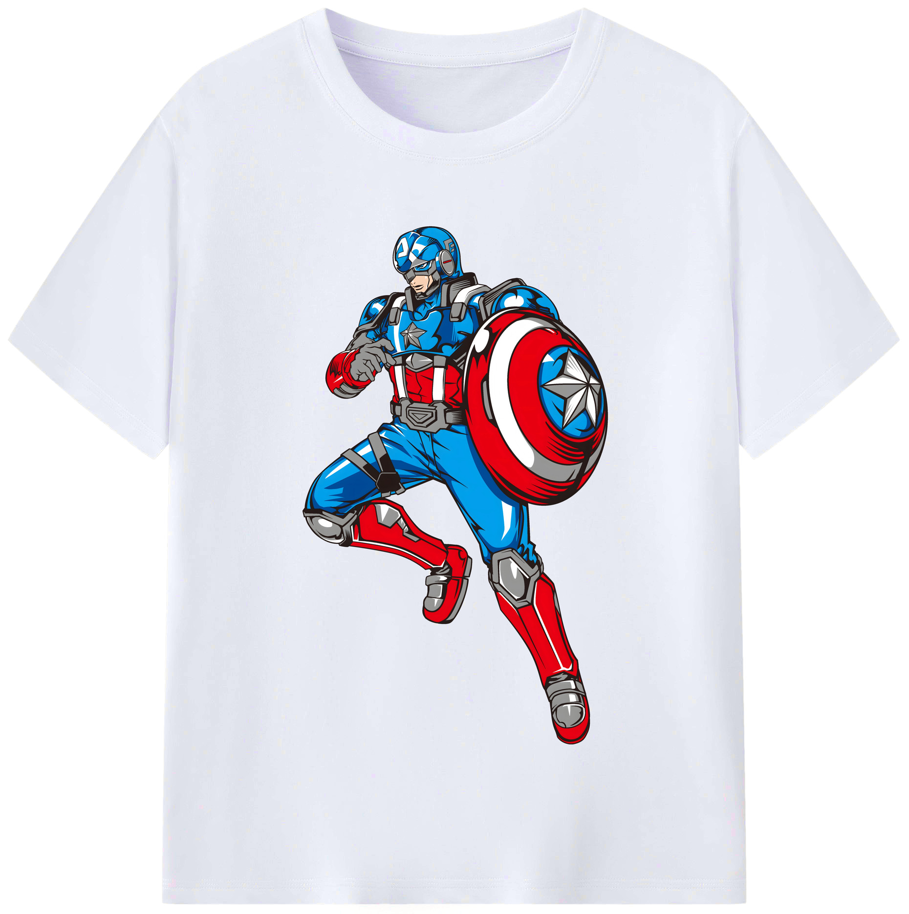 （画像用） アベンジャーズ The Avengers レディースカジュアルプリントTシャツ（綿100％）