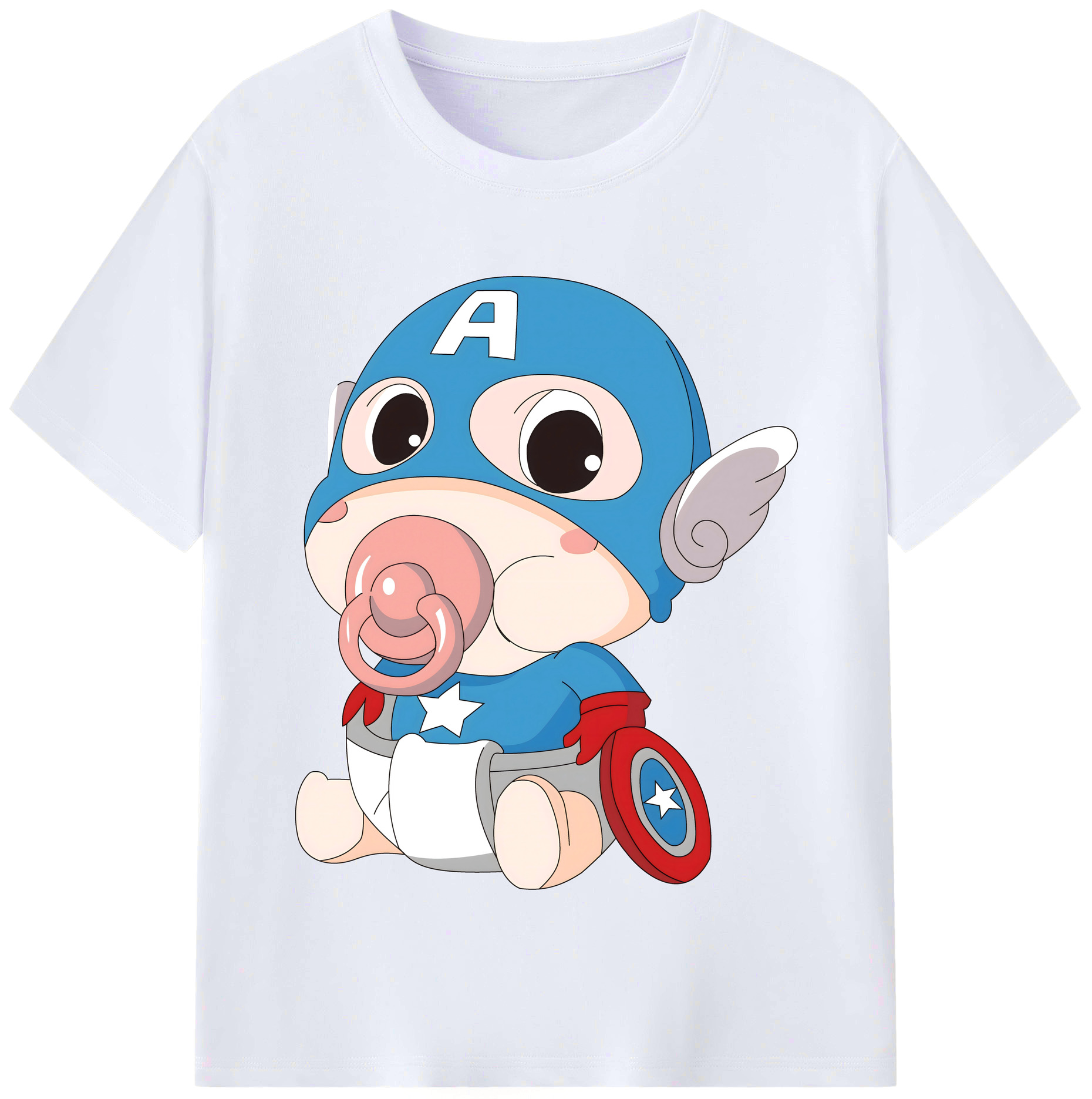 （画像用） アベンジャーズ The Avengers レディースカジュアルプリントTシャツ（綿100％）