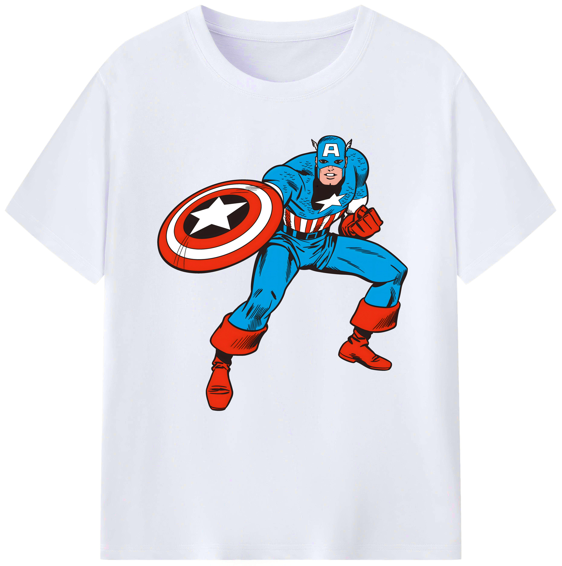 （画像用） アベンジャーズ The Avengers レディースカジュアルプリントTシャツ（綿100％）
