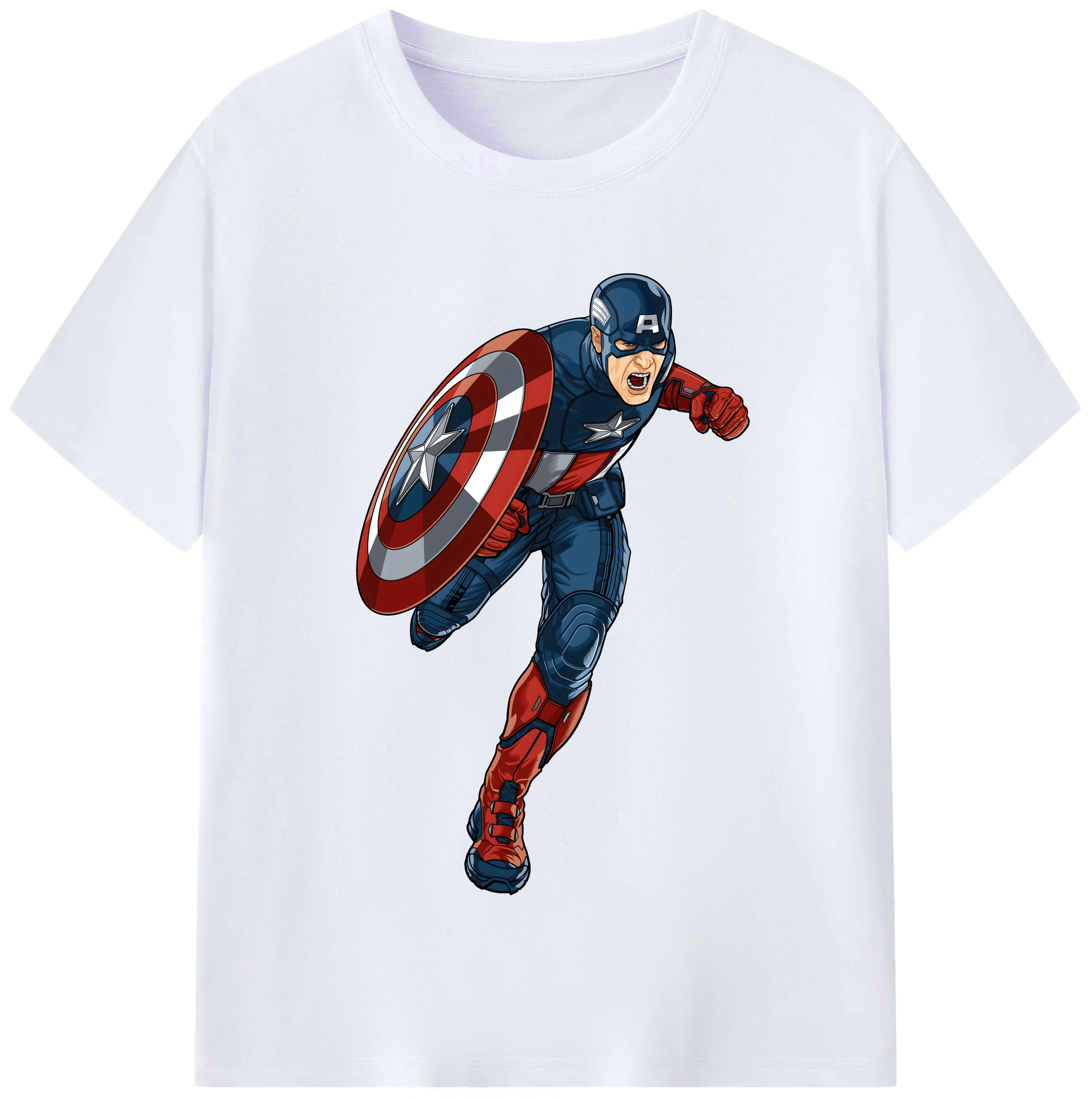 （画像用） アベンジャーズ The Avengers レディースカジュアルプリントTシャツ（綿100％）