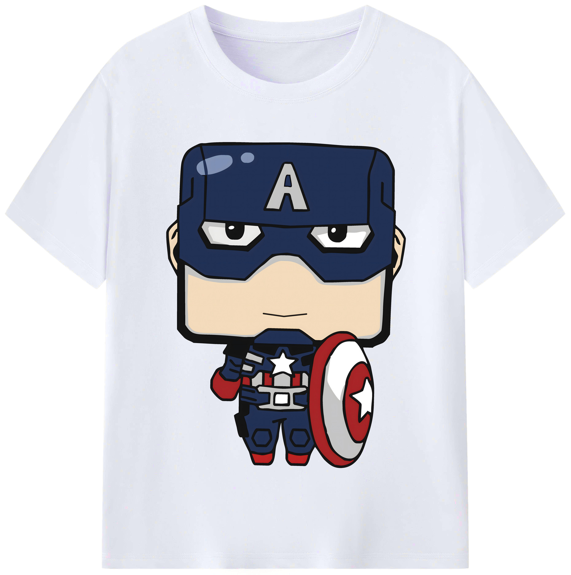 （画像用） アベンジャーズ The Avengers レディースカジュアルプリントTシャツ（綿100％）