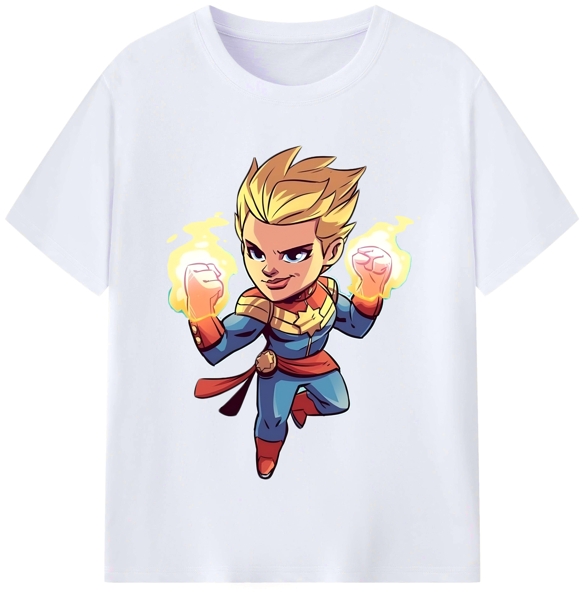 （画像用） アベンジャーズ The Avengers レディースカジュアルプリントTシャツ（綿100％）