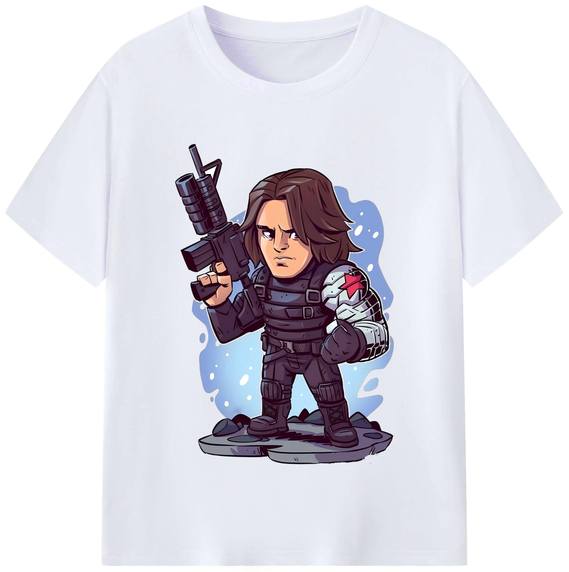 （画像用） アベンジャーズ The Avengers レディースカジュアルプリントTシャツ（綿100％）