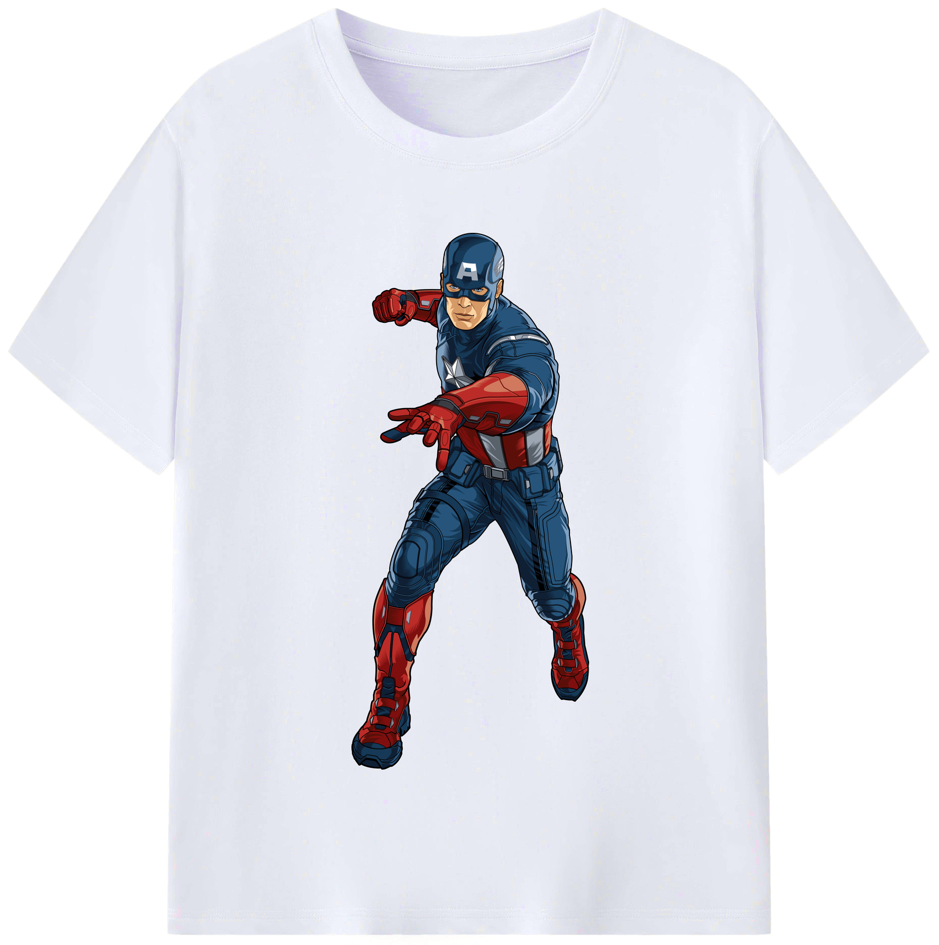 （画像用） アベンジャーズ The Avengers レディースカジュアルプリントTシャツ（綿100％）