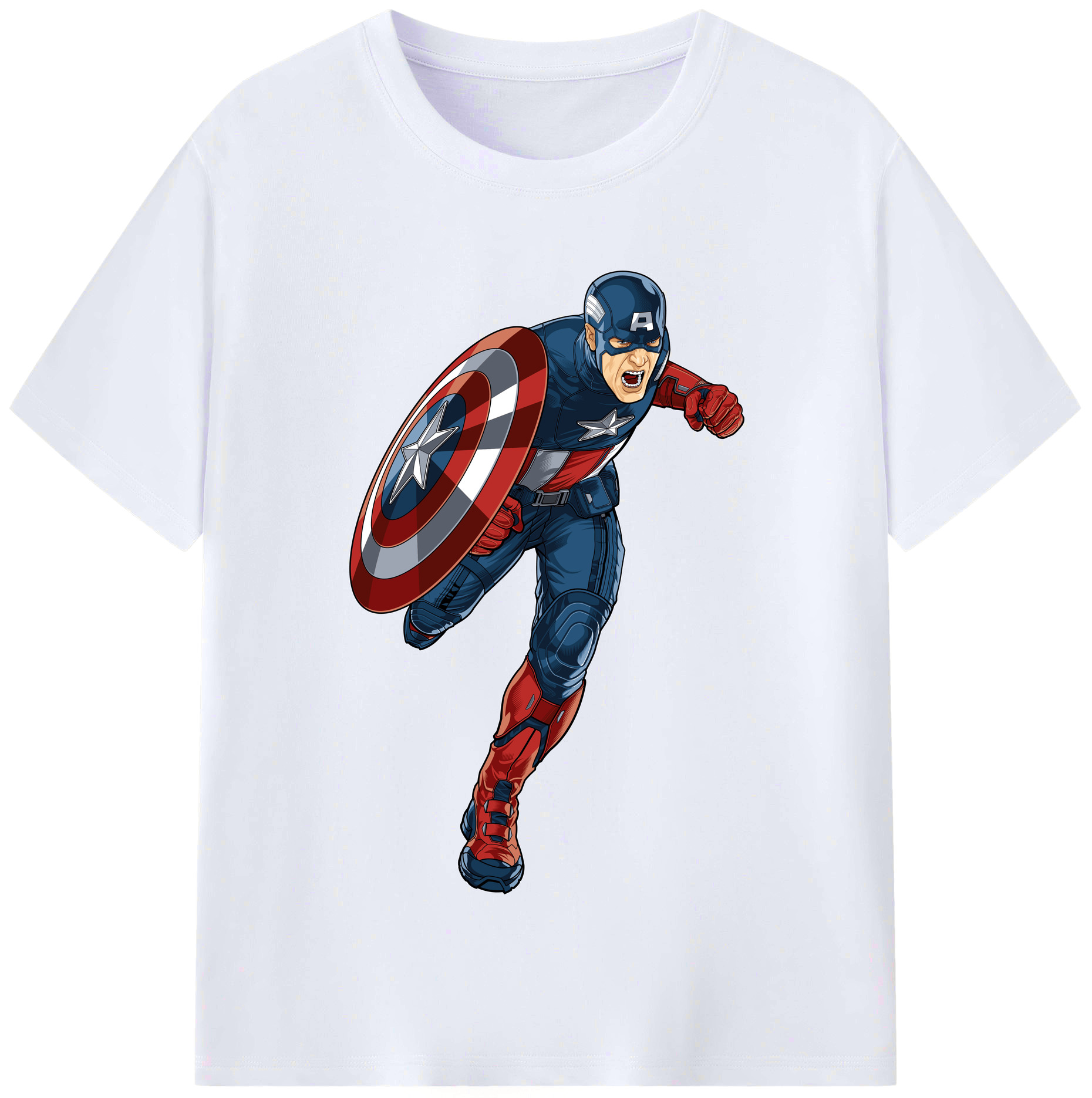（画像用） アベンジャーズ The Avengers レディースカジュアルプリントTシャツ（綿100％）