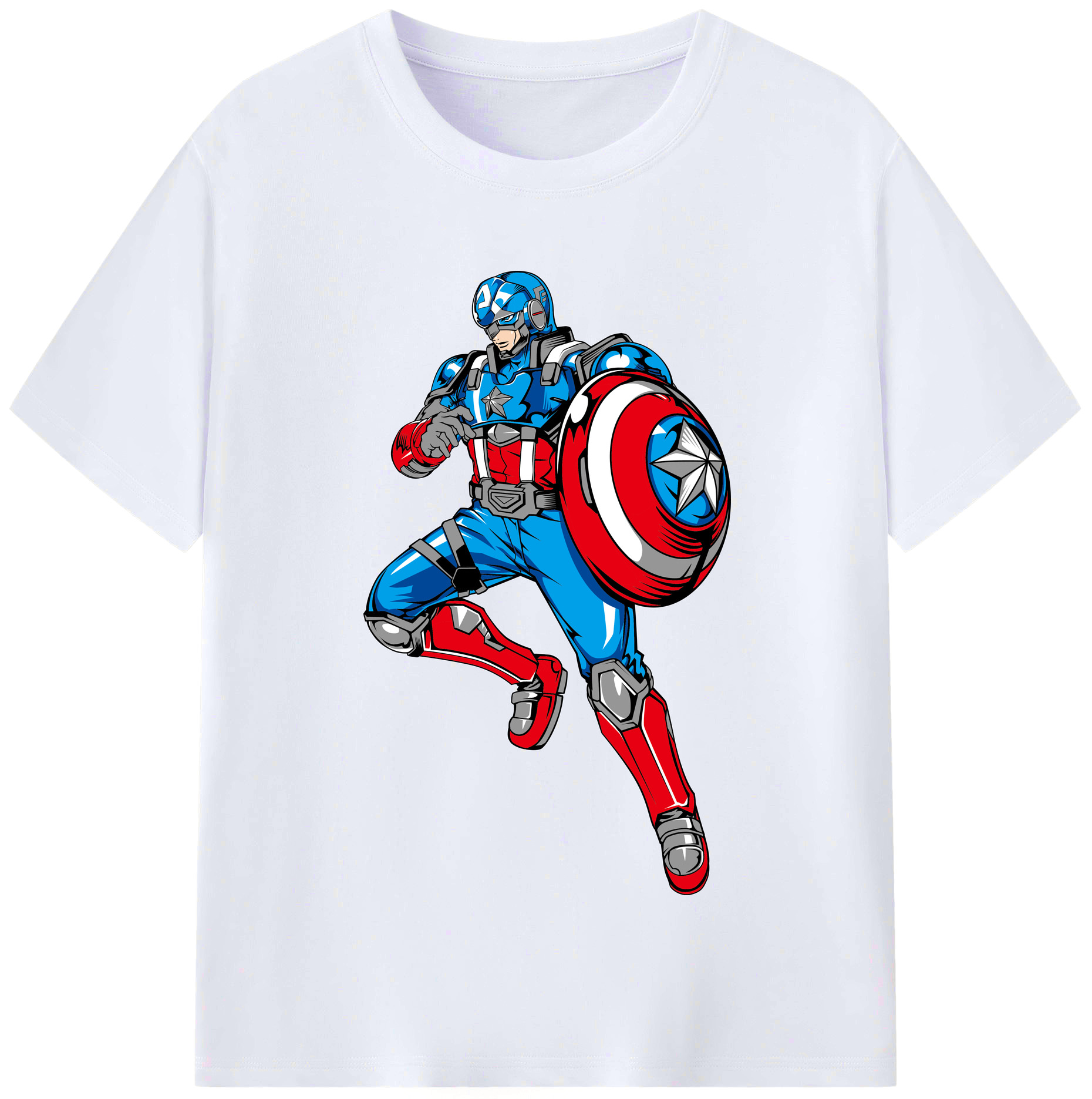 （画像用） アベンジャーズ The Avengers レディースカジュアルプリントTシャツ（綿100％）