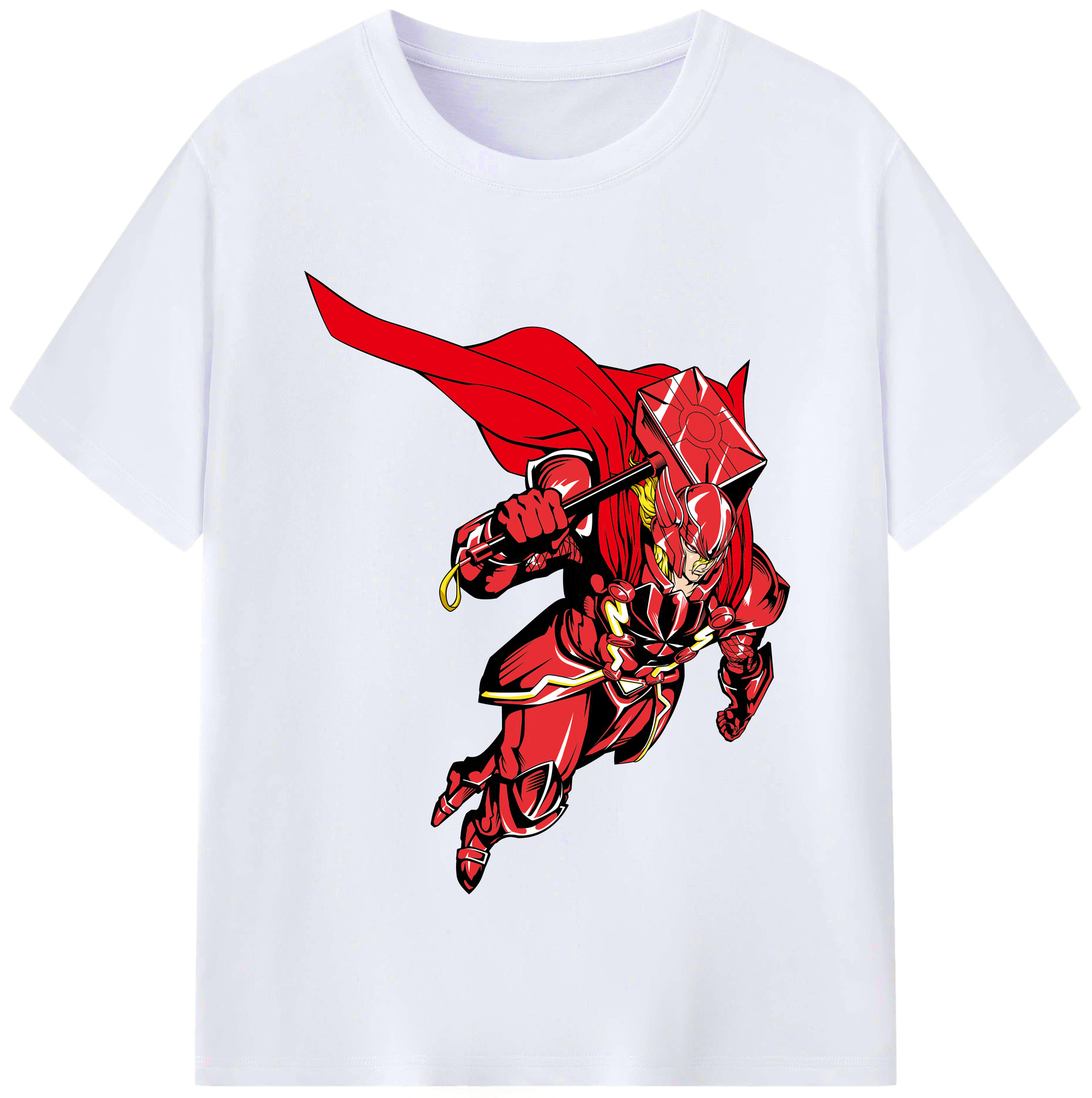 （画像用） アベンジャーズ The Avengers レディースカジュアルプリントTシャツ（綿100％）