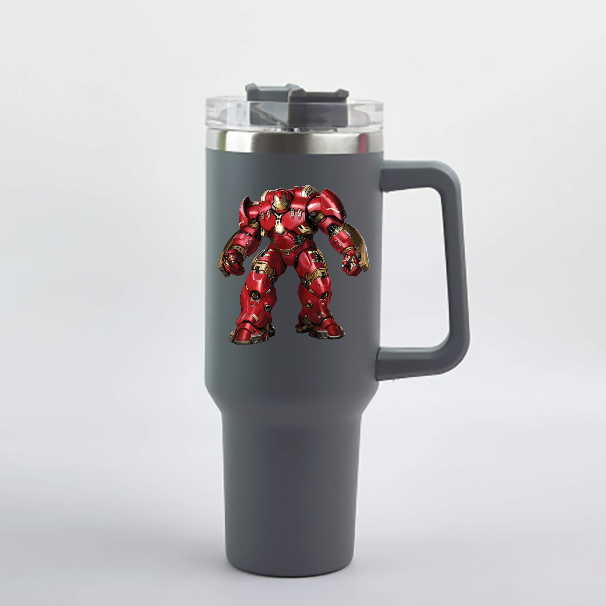 （画像用） アベンジャーズ The Avengers 1200mL車用タンブラー - クリスタルステッカー（プラスチックストロー付き）