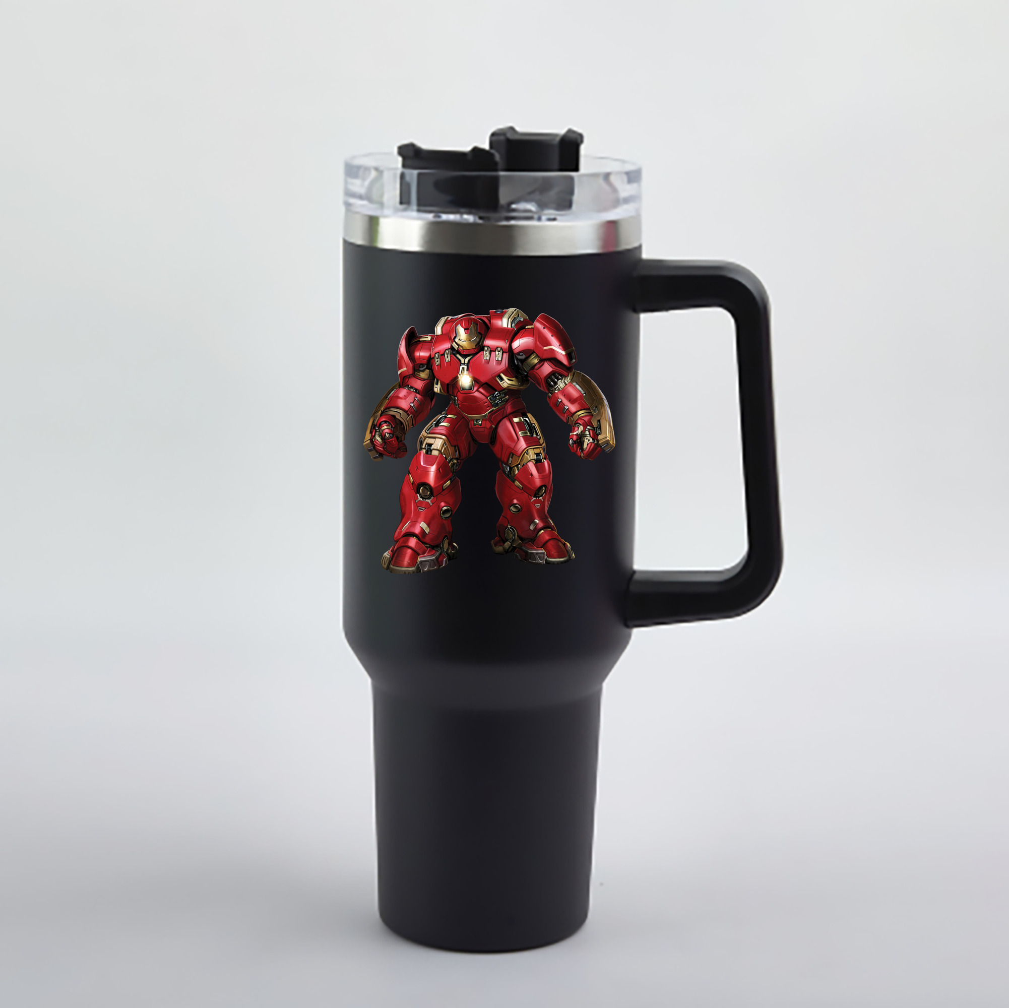 （画像用） アベンジャーズ The Avengers 1200mL車用タンブラー - クリスタルステッカー（プラスチックストロー付き）