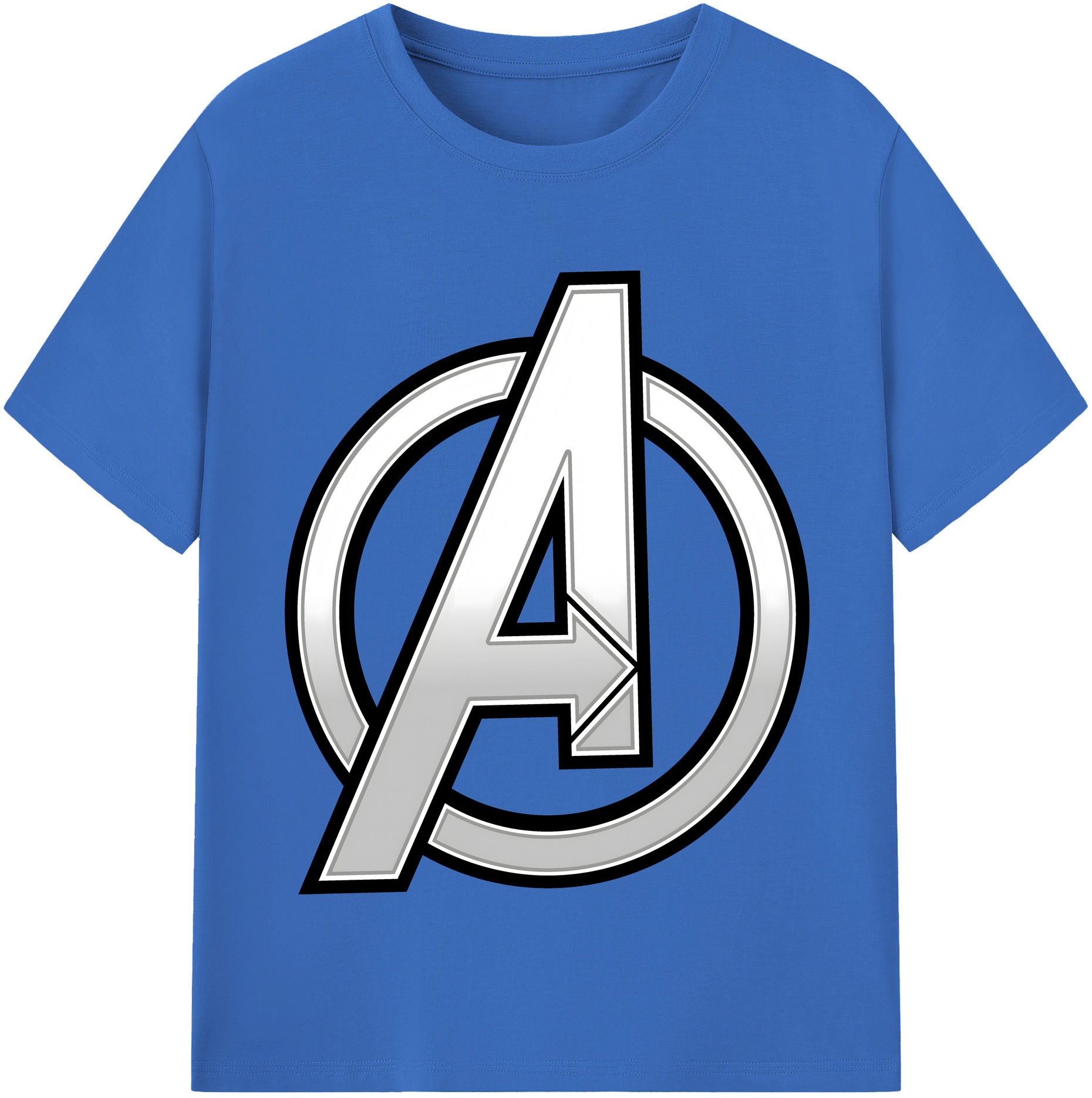 （画像用） アベンジャーズ The Avengers 綿100％半袖Tシャツ（フロントプリント）