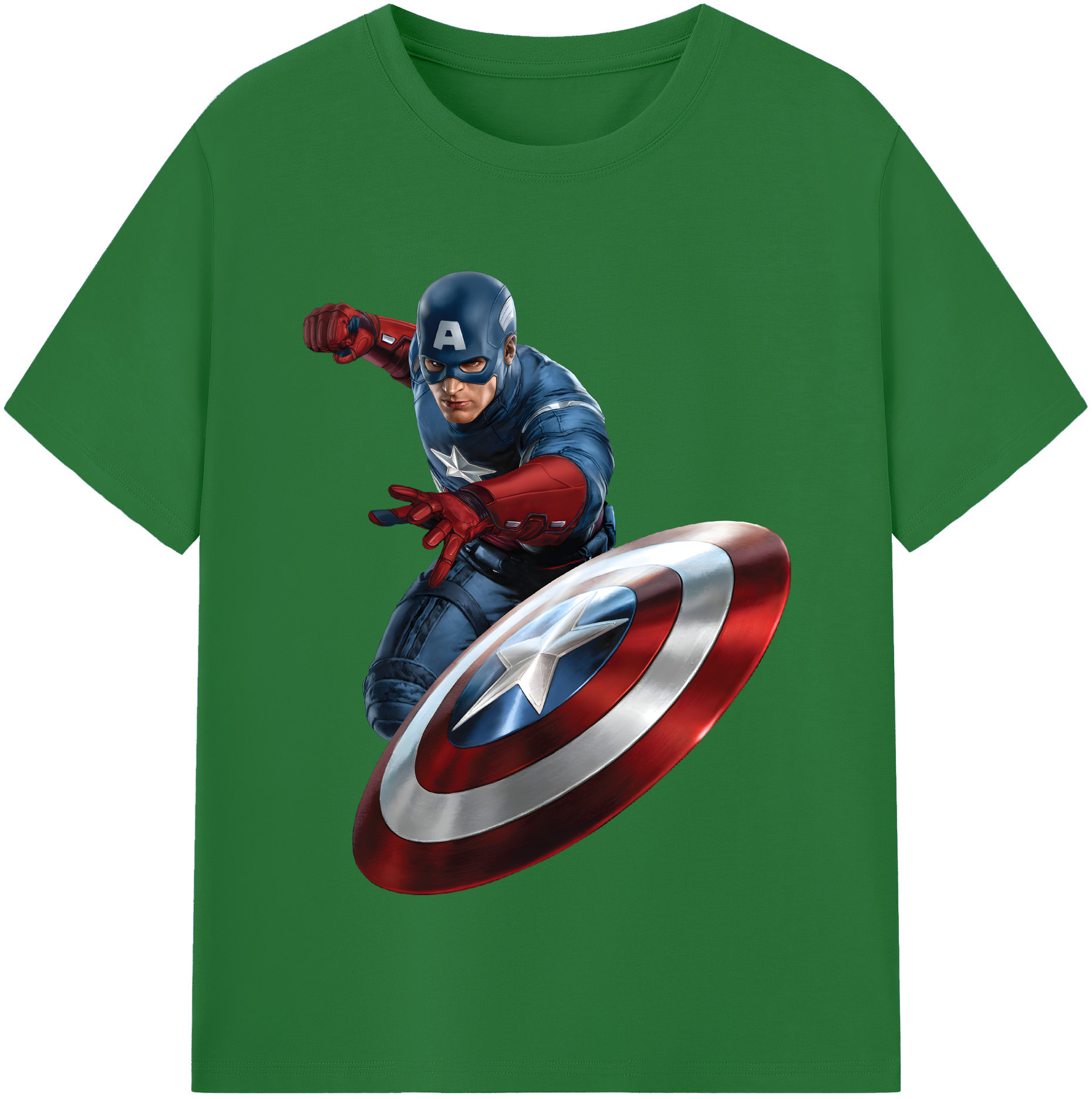 （画像用） アベンジャーズ The Avengers 綿100％半袖Tシャツ（フロントプリント）