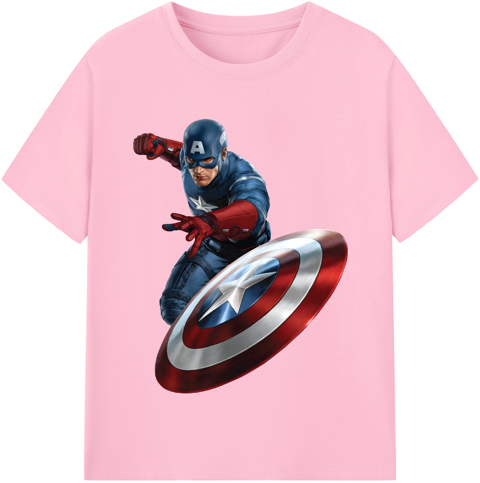 （画像用） アベンジャーズ The Avengers 綿100％半袖Tシャツ（フロントプリント）