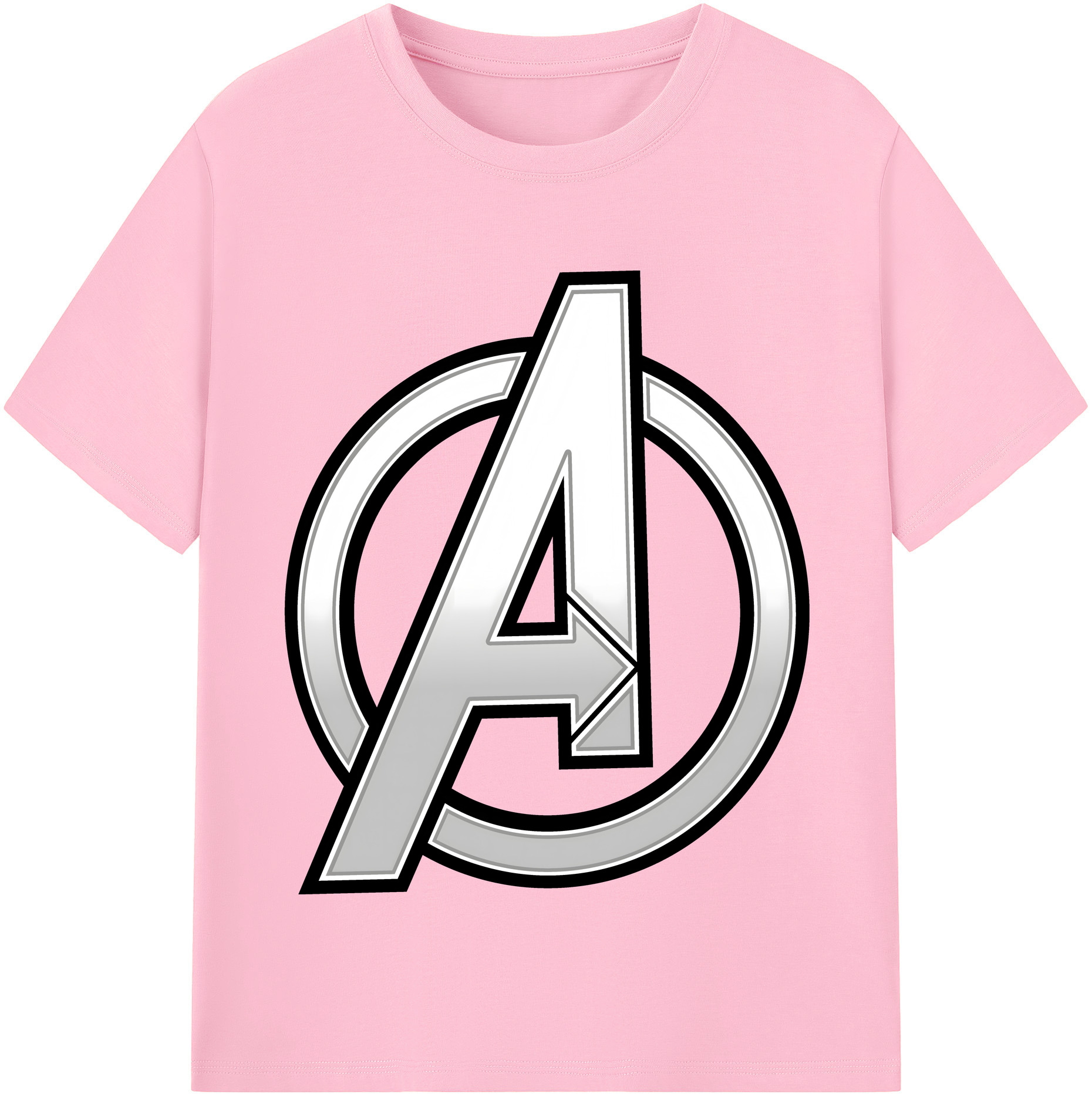 （画像用） アベンジャーズ The Avengers 綿100％半袖Tシャツ（フロントプリント）