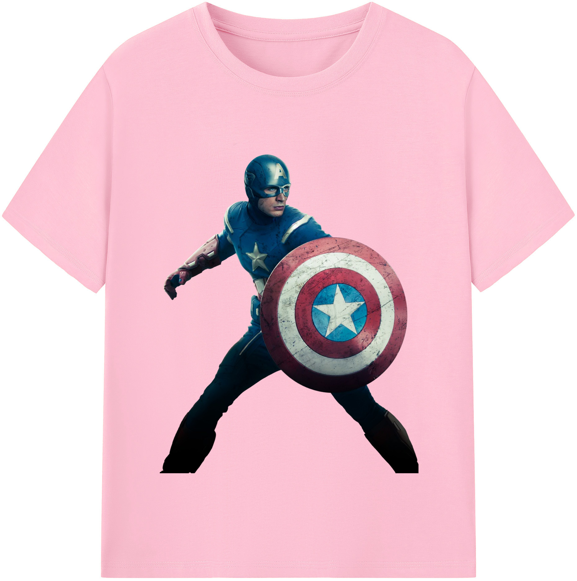 （画像用） アベンジャーズ The Avengers 綿100％半袖Tシャツ（フロントプリント）