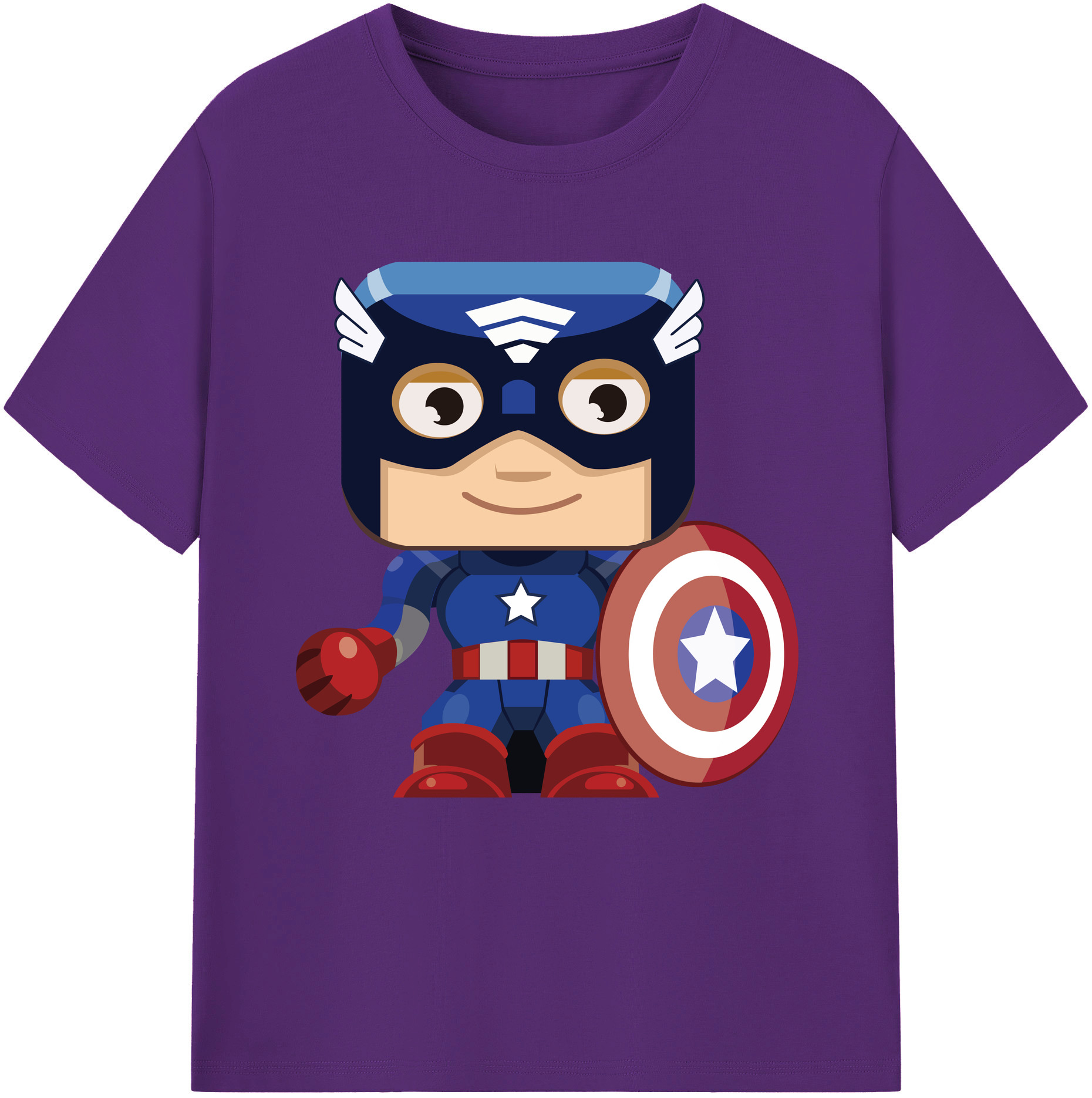 （画像用） アベンジャーズ The Avengers 綿100％半袖Tシャツ（フロントプリント）