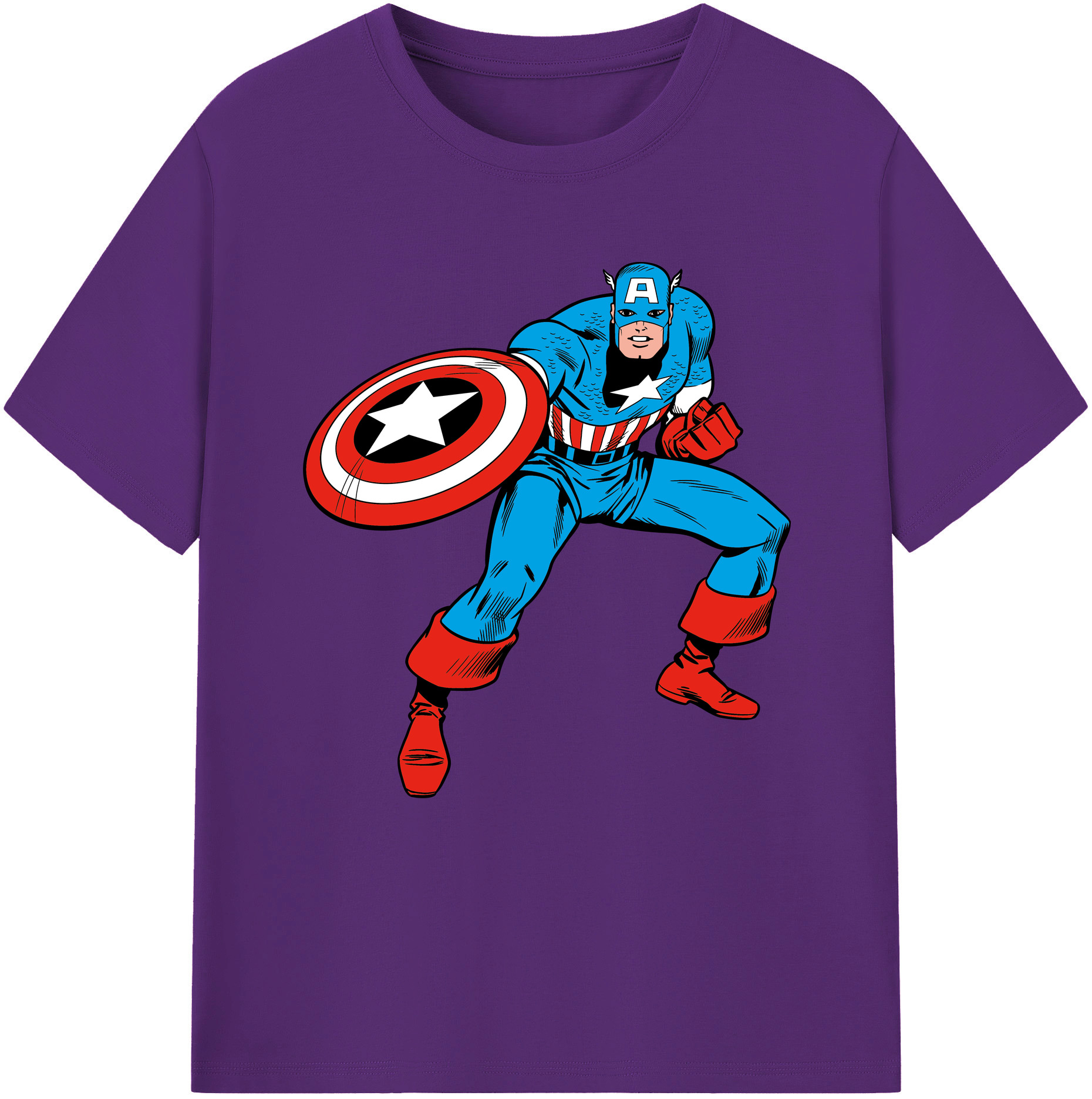 （画像用） アベンジャーズ The Avengers 綿100％半袖Tシャツ（フロントプリント）