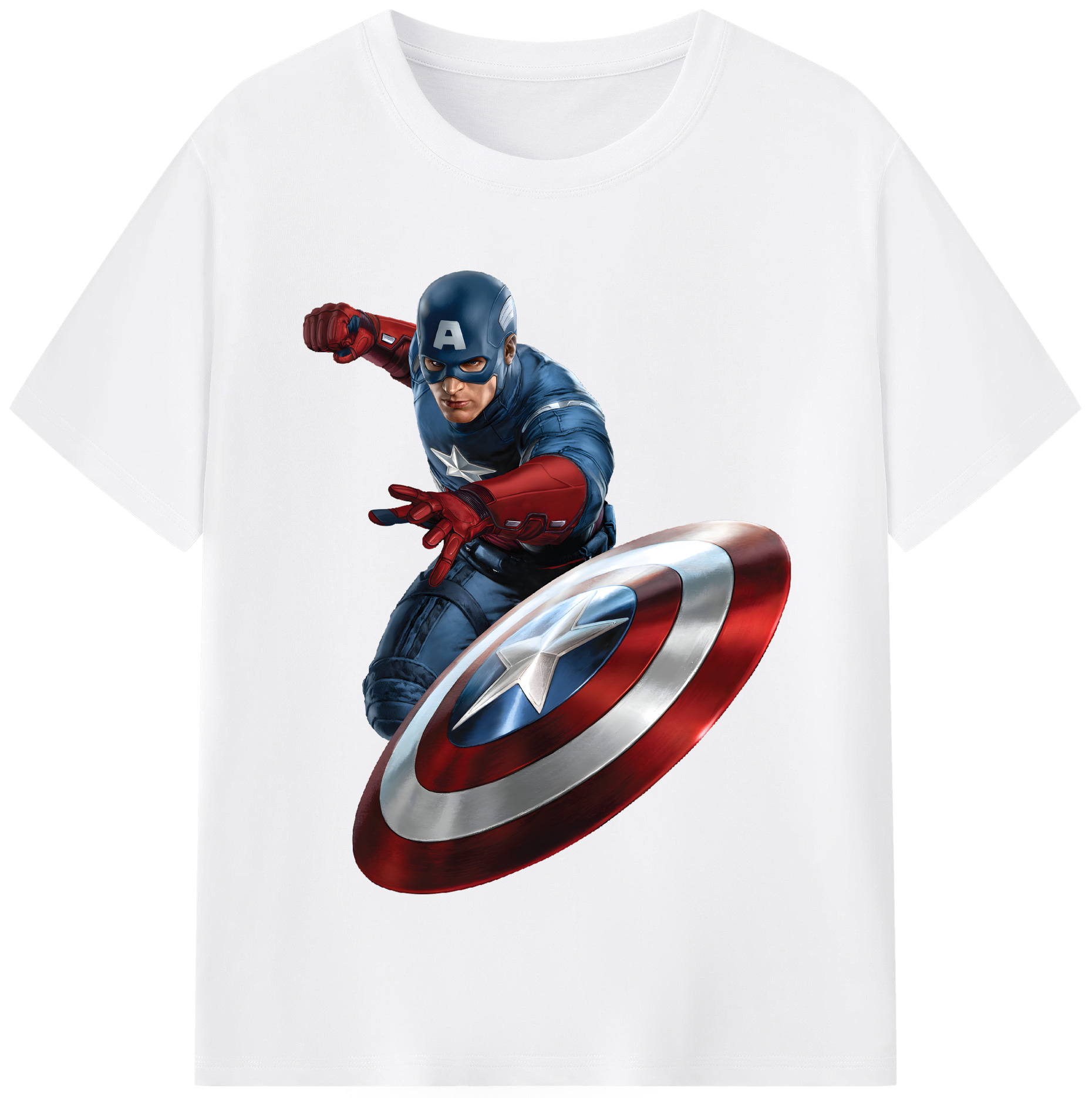（画像用） アベンジャーズ The Avengers 綿100％半袖Tシャツ（フロントプリント）