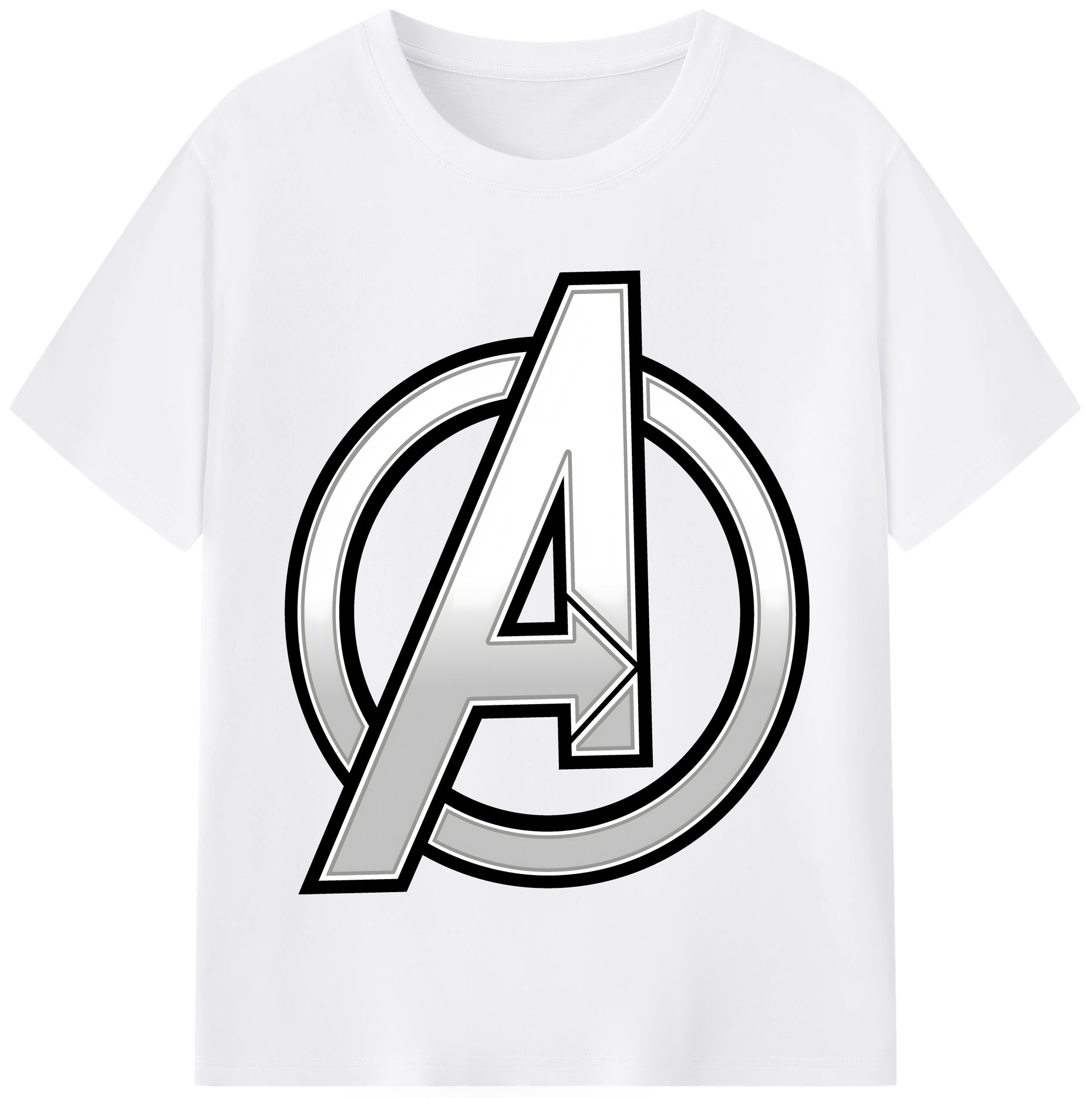 （画像用） アベンジャーズ The Avengers 綿100％半袖Tシャツ（フロントプリント）
