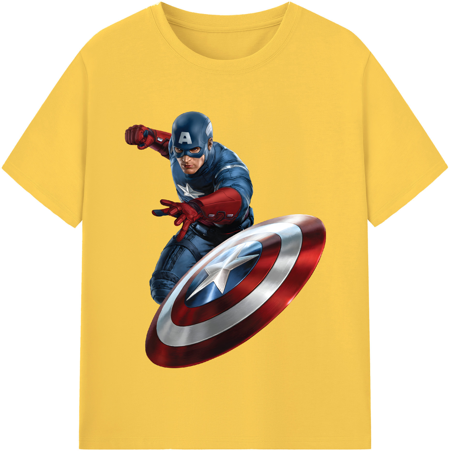 （画像用） アベンジャーズ The Avengers 綿100％半袖Tシャツ（フロントプリント）