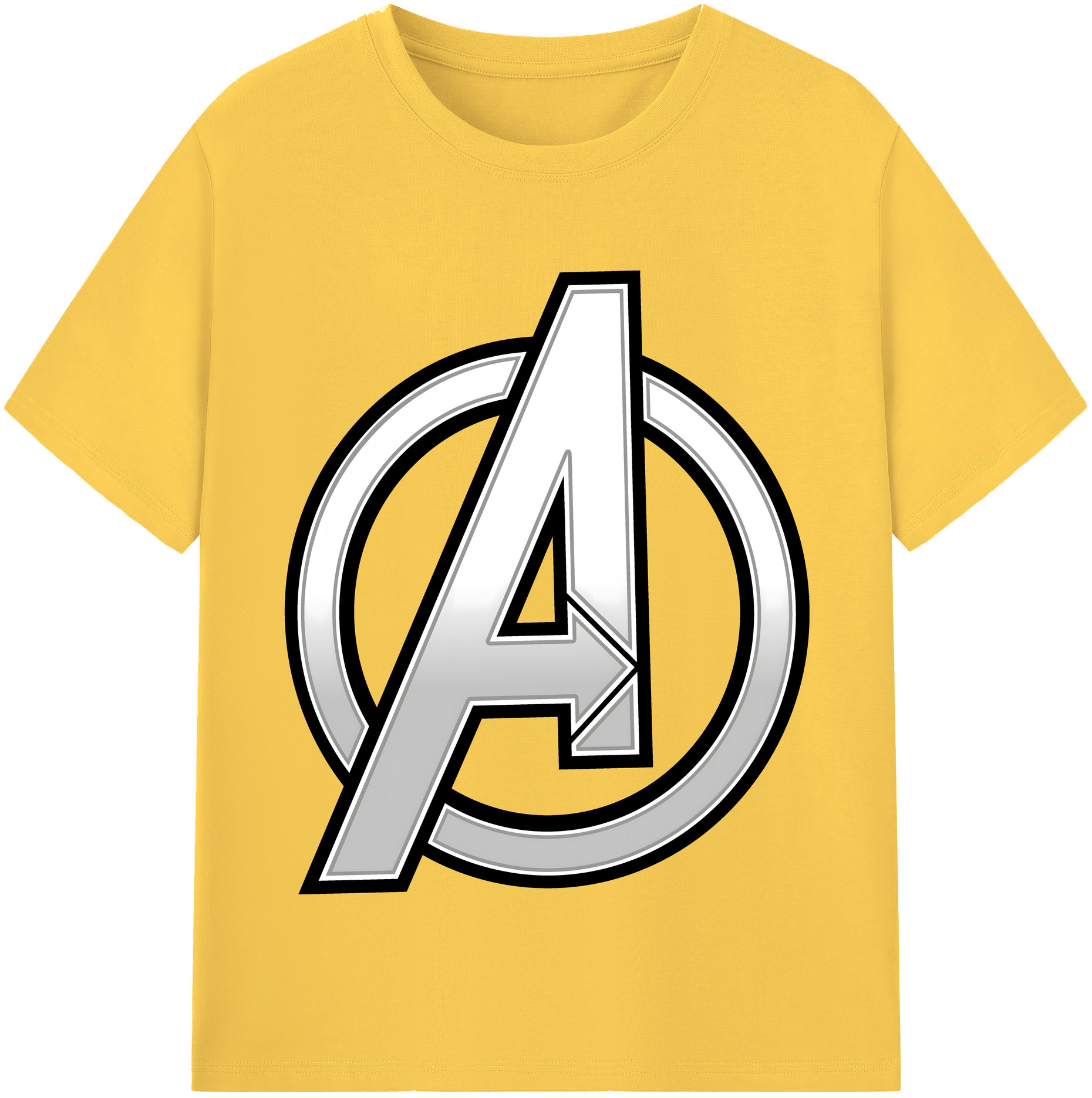 （画像用） アベンジャーズ The Avengers 綿100％半袖Tシャツ（フロントプリント）
