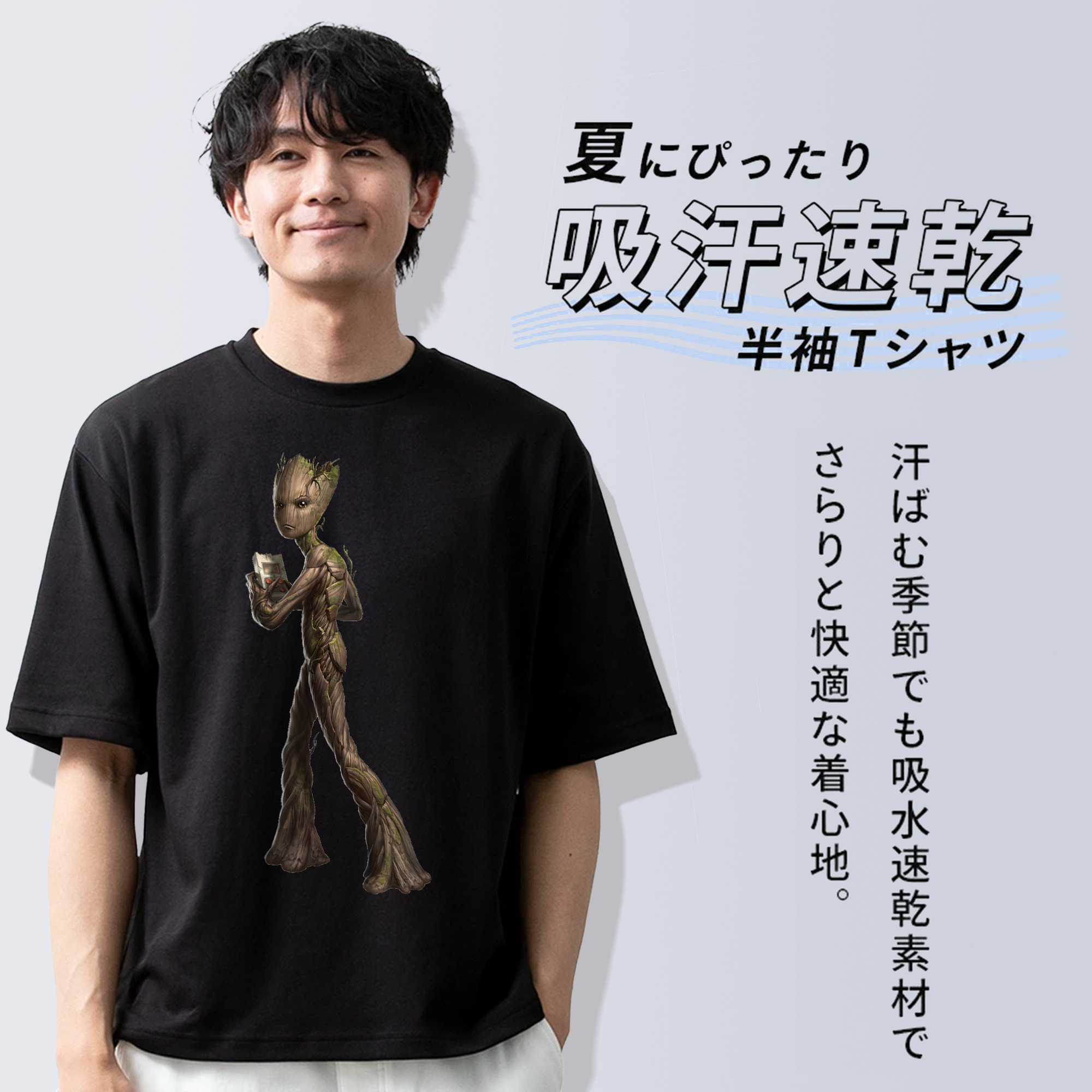アベンジャーズ The Avengers 綿100％半袖Tシャツ（フロントプリント）