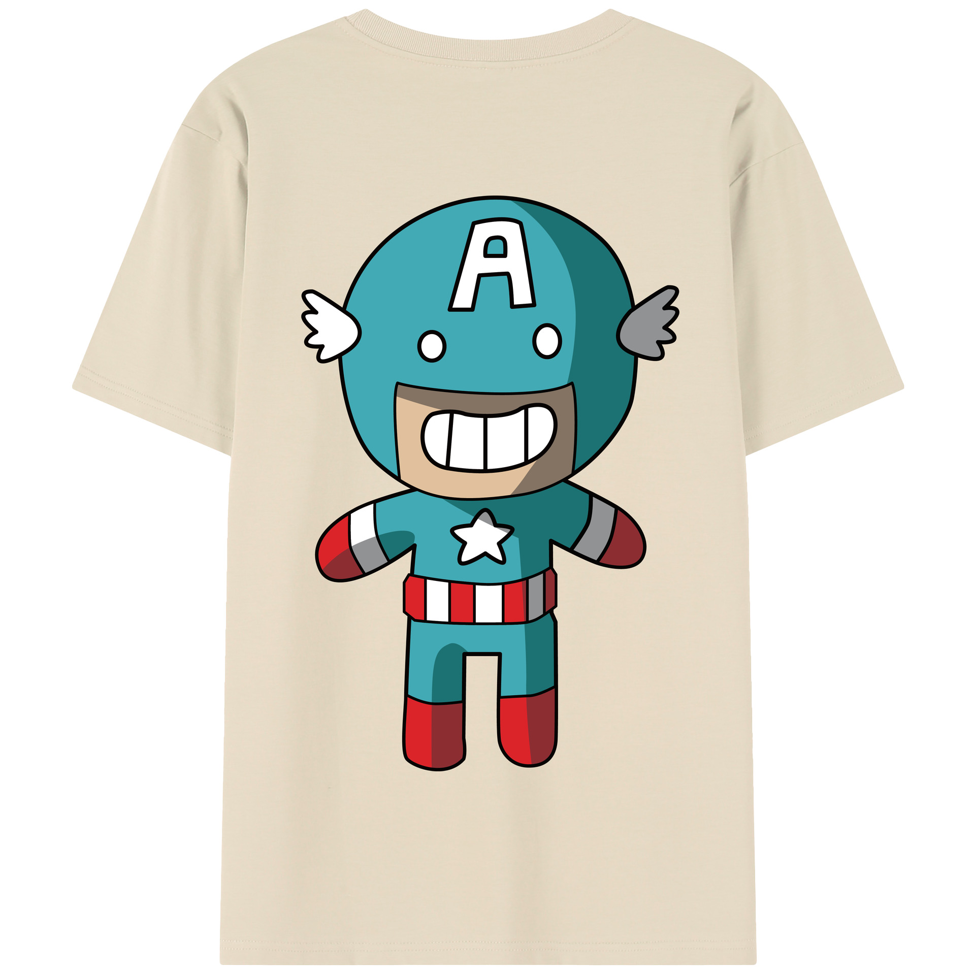 （画像用） アベンジャーズ The Avengers 綿100％半袖Tシャツ（背面プリント）