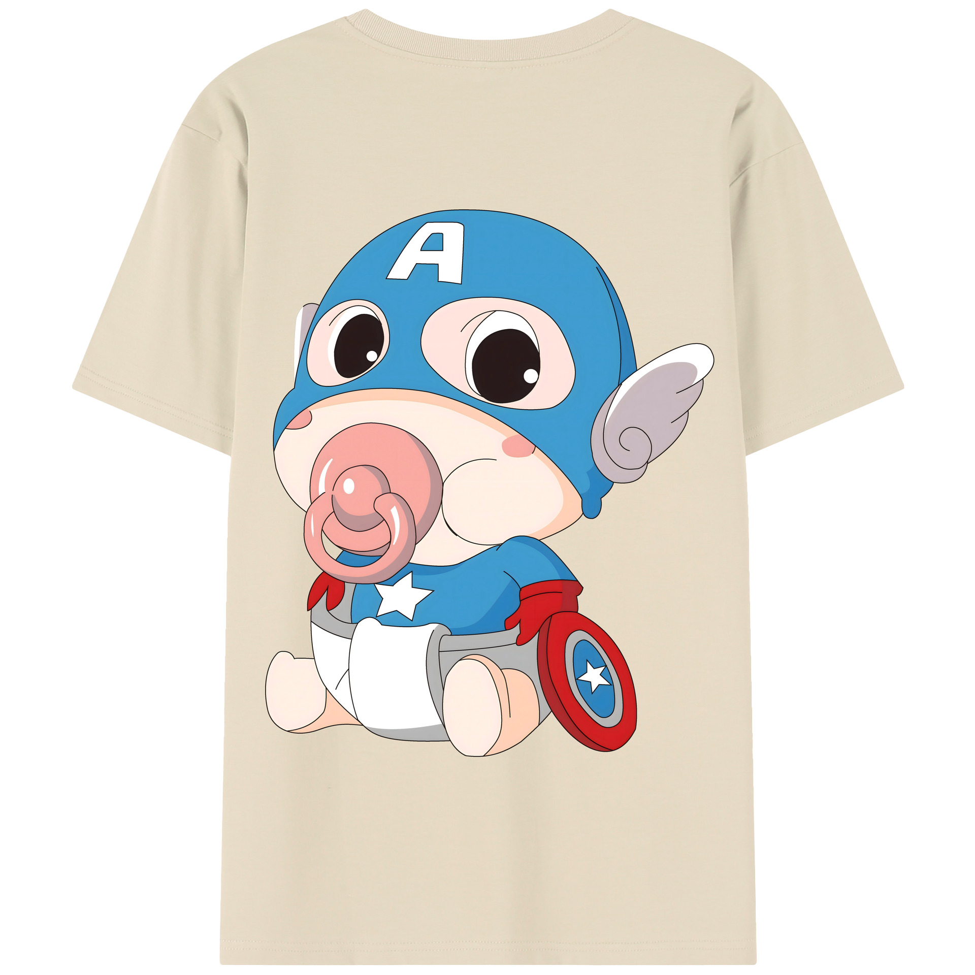 （画像用） アベンジャーズ The Avengers 綿100％半袖Tシャツ（背面プリント）