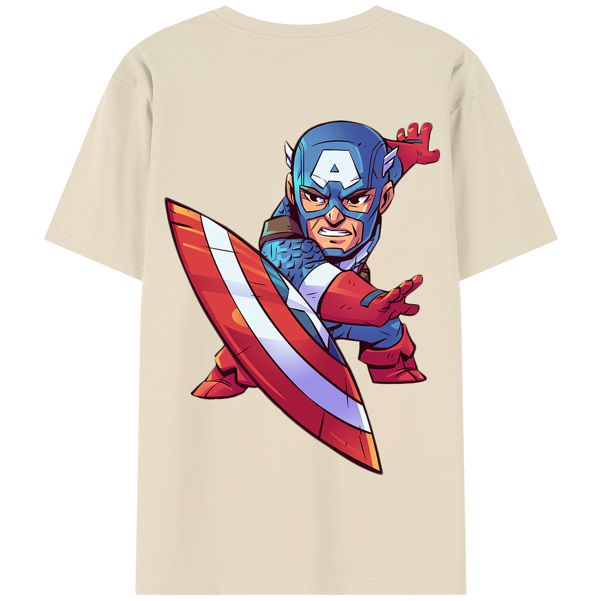 （画像用） アベンジャーズ The Avengers 綿100％半袖Tシャツ（背面プリント）