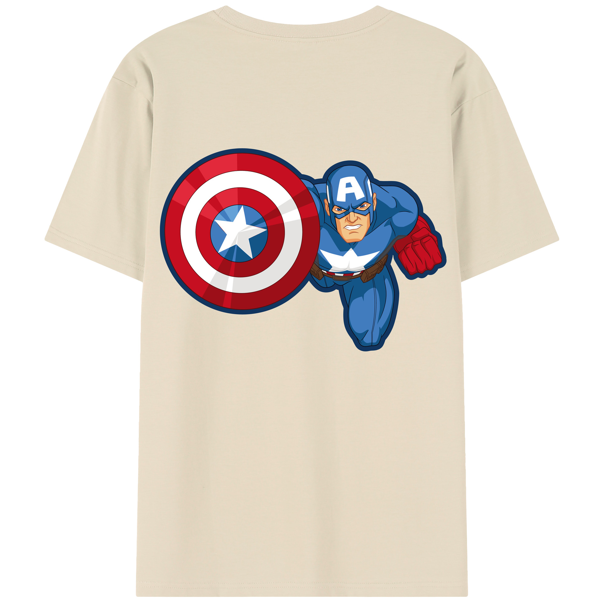 （画像用） アベンジャーズ The Avengers 綿100％半袖Tシャツ（背面プリント）