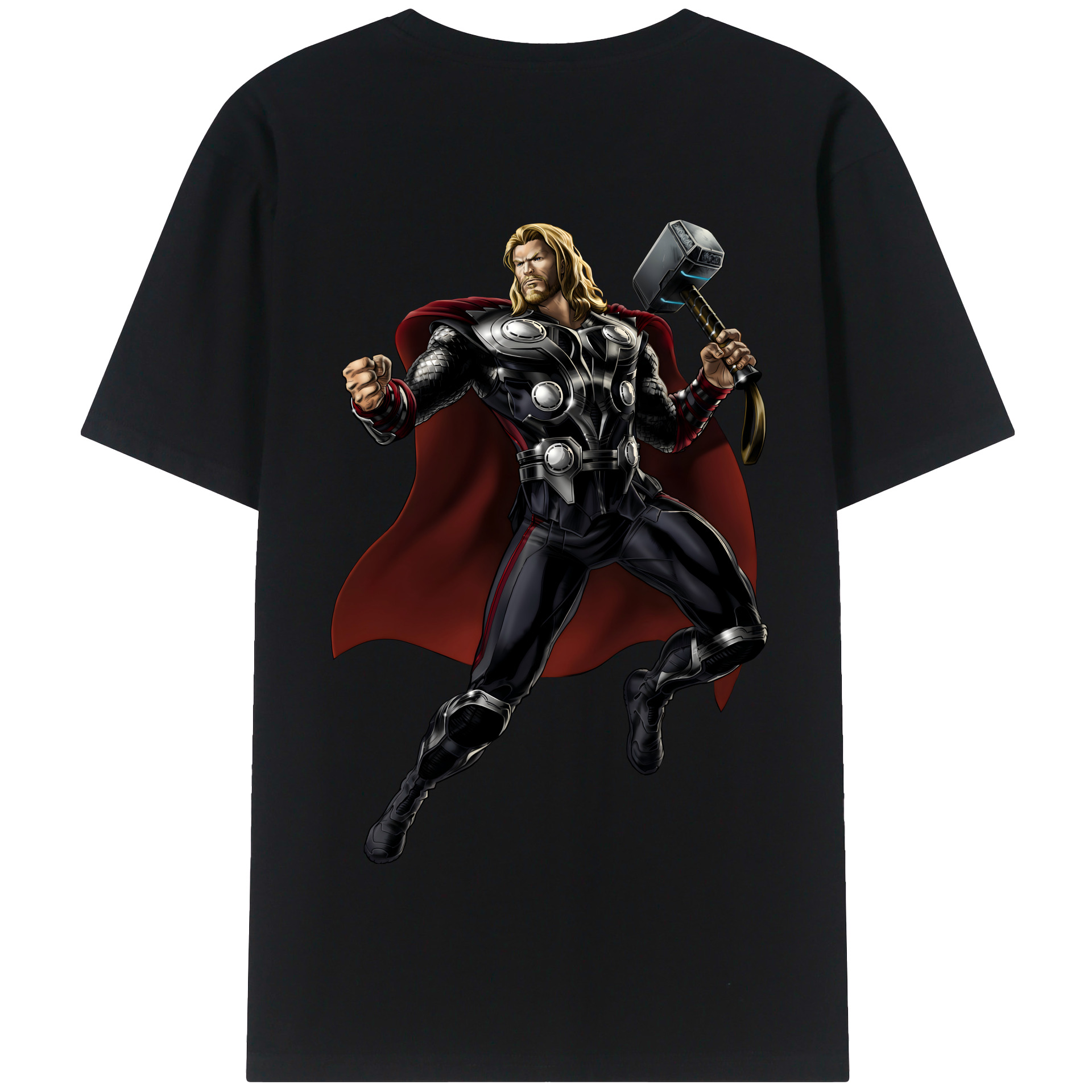 （画像用） アベンジャーズ The Avengers 綿100％半袖Tシャツ（背面プリント）