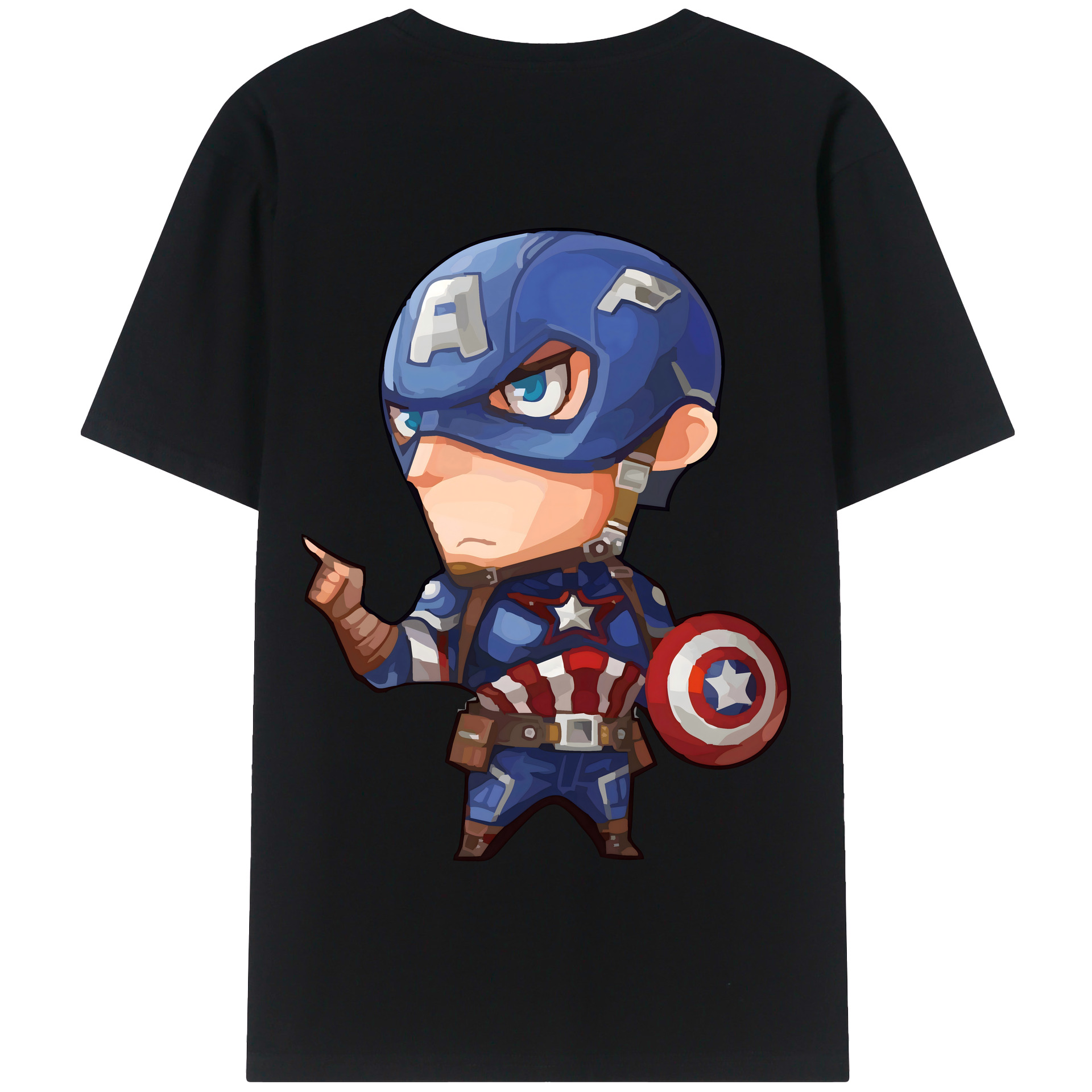 （画像用） アベンジャーズ The Avengers 綿100％半袖Tシャツ（背面プリント）