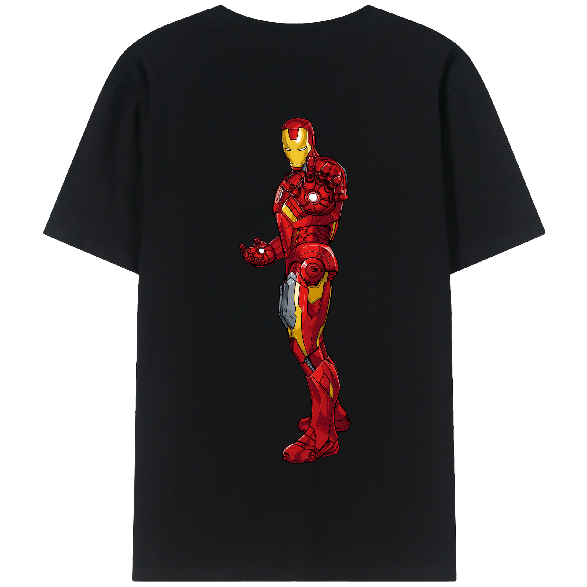 （画像用） アベンジャーズ The Avengers 綿100％半袖Tシャツ（背面プリント）