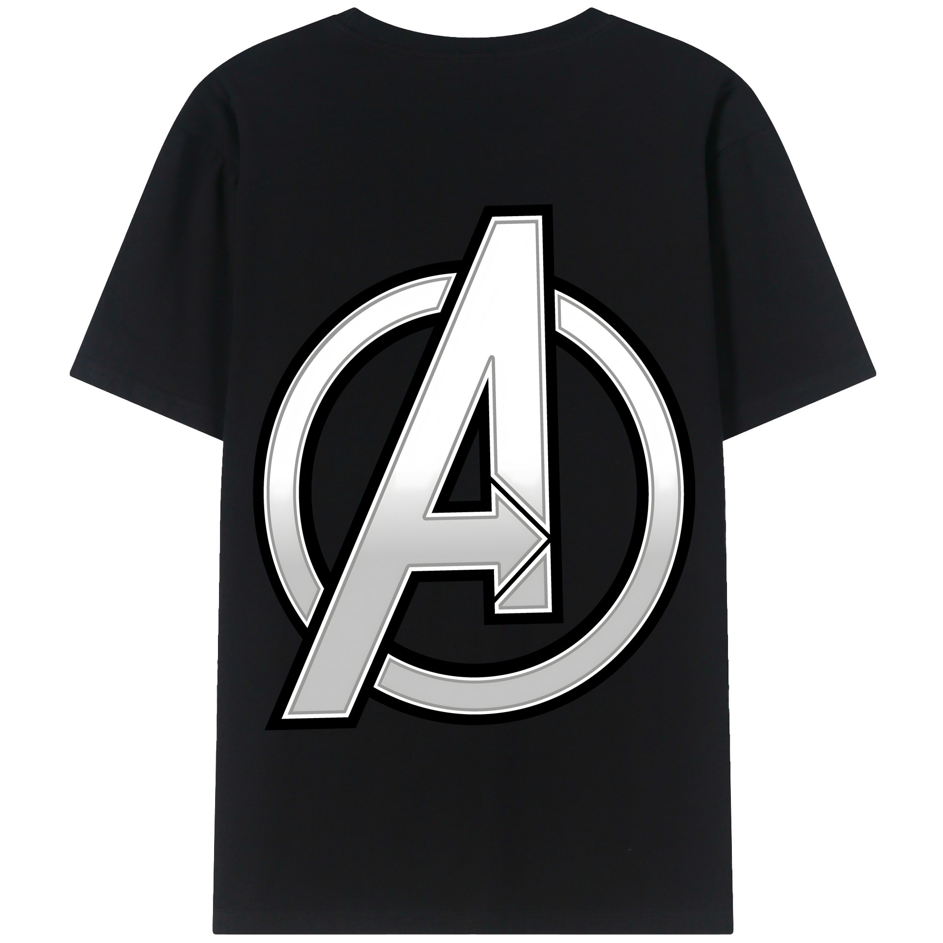 （画像用） アベンジャーズ The Avengers 綿100％半袖Tシャツ（背面プリント）