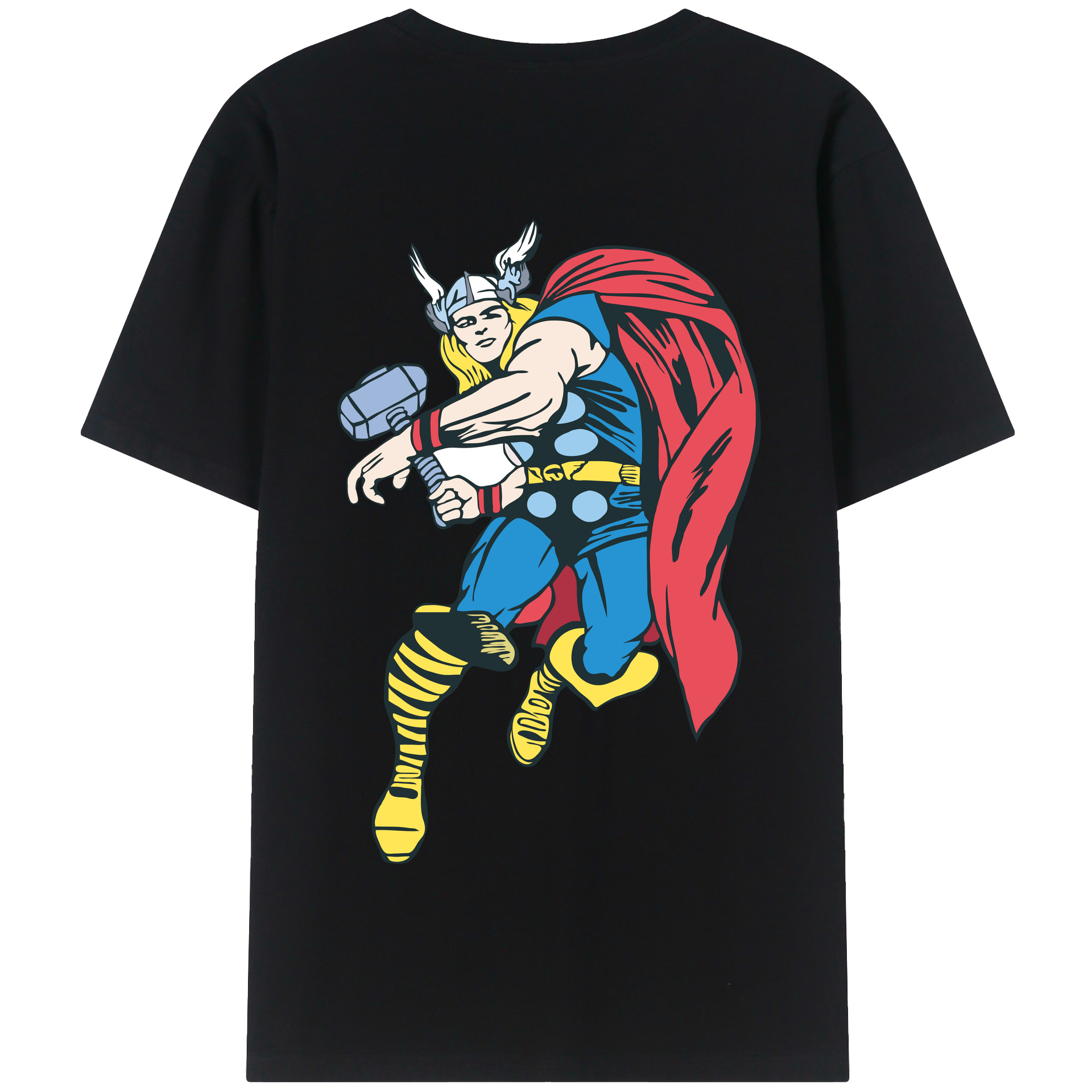 （画像用） アベンジャーズ The Avengers 綿100％半袖Tシャツ（背面プリント）