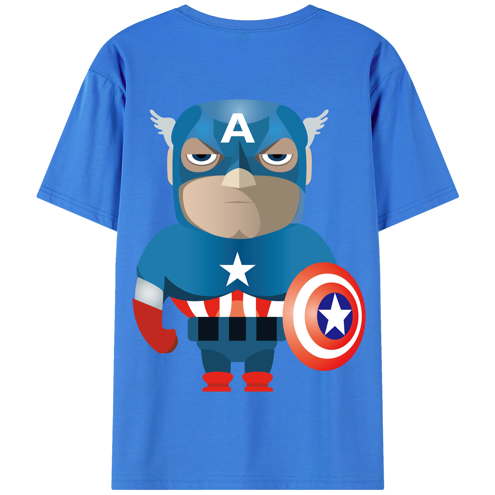 （画像用） アベンジャーズ The Avengers 綿100％半袖Tシャツ（背面プリント）