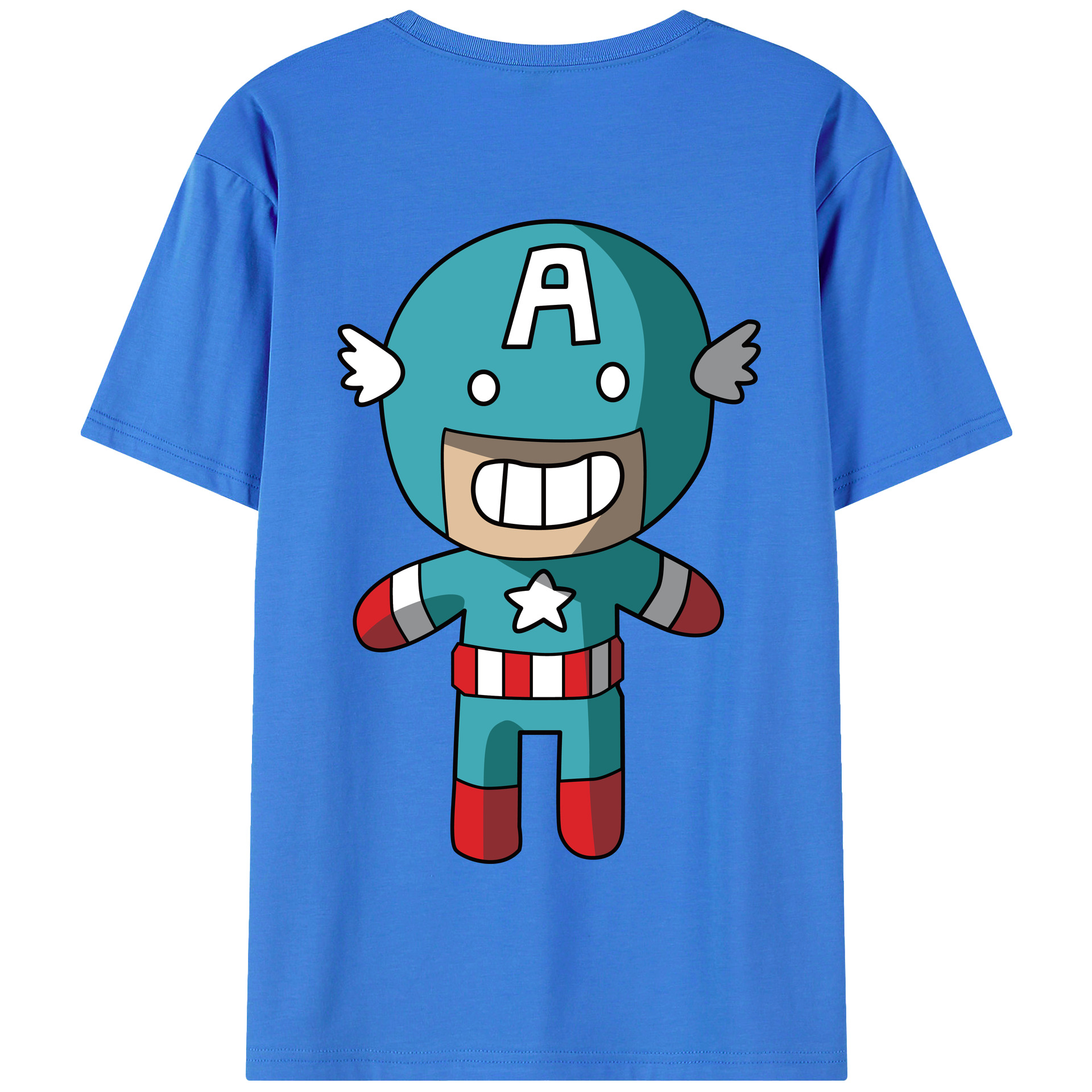 （画像用） アベンジャーズ The Avengers 綿100％半袖Tシャツ（背面プリント）