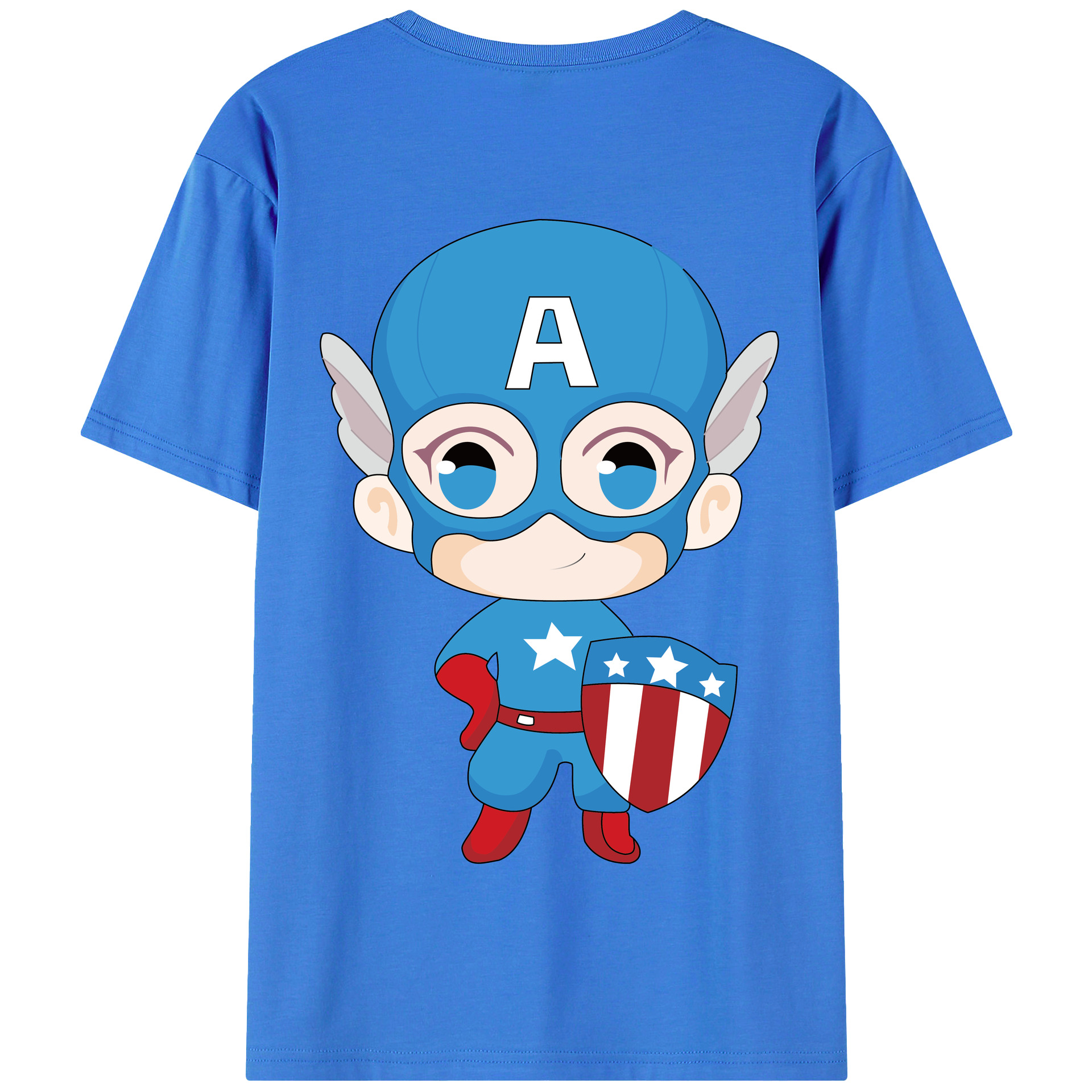 （画像用） アベンジャーズ The Avengers 綿100％半袖Tシャツ（背面プリント）