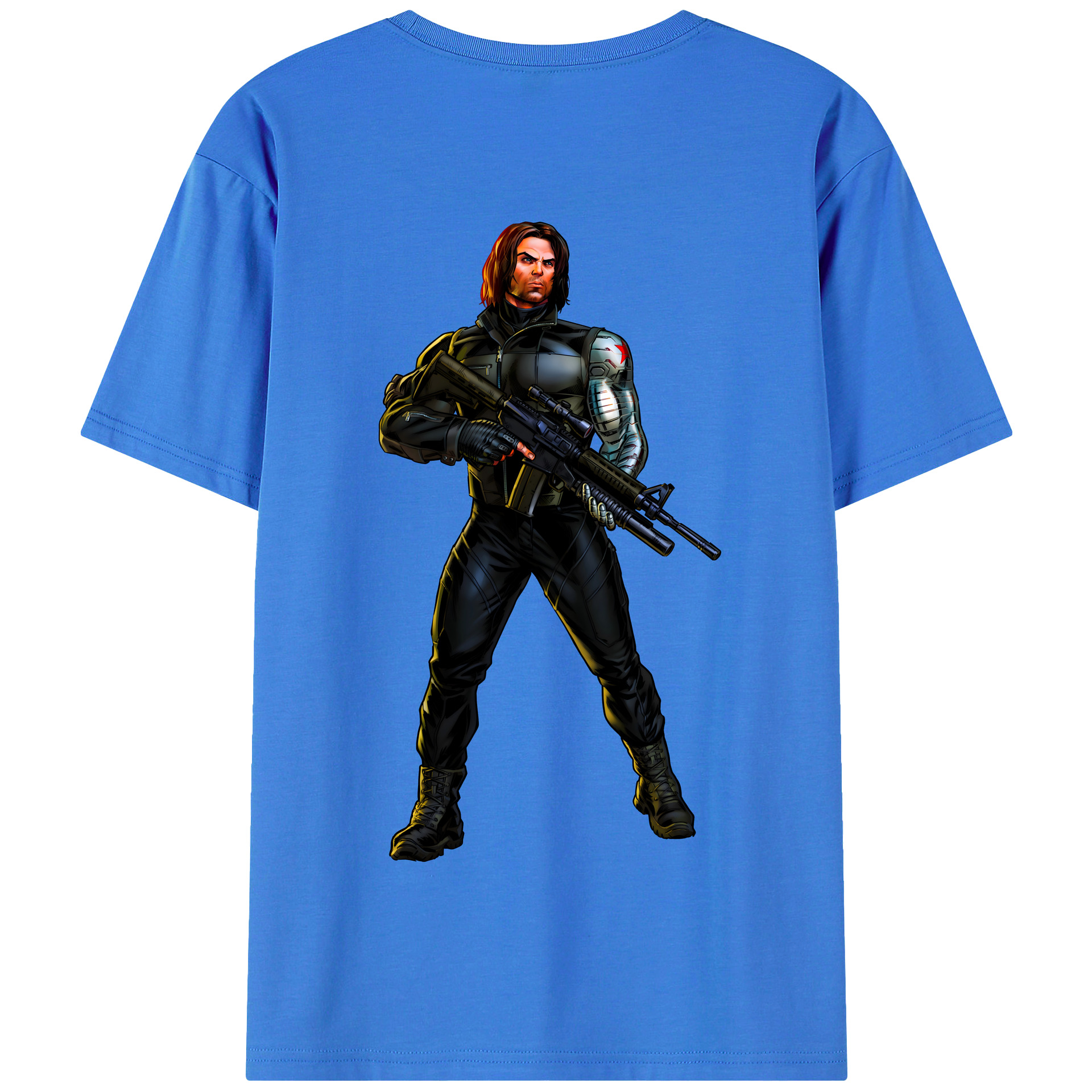 （画像用） アベンジャーズ The Avengers 綿100％半袖Tシャツ（背面プリント）